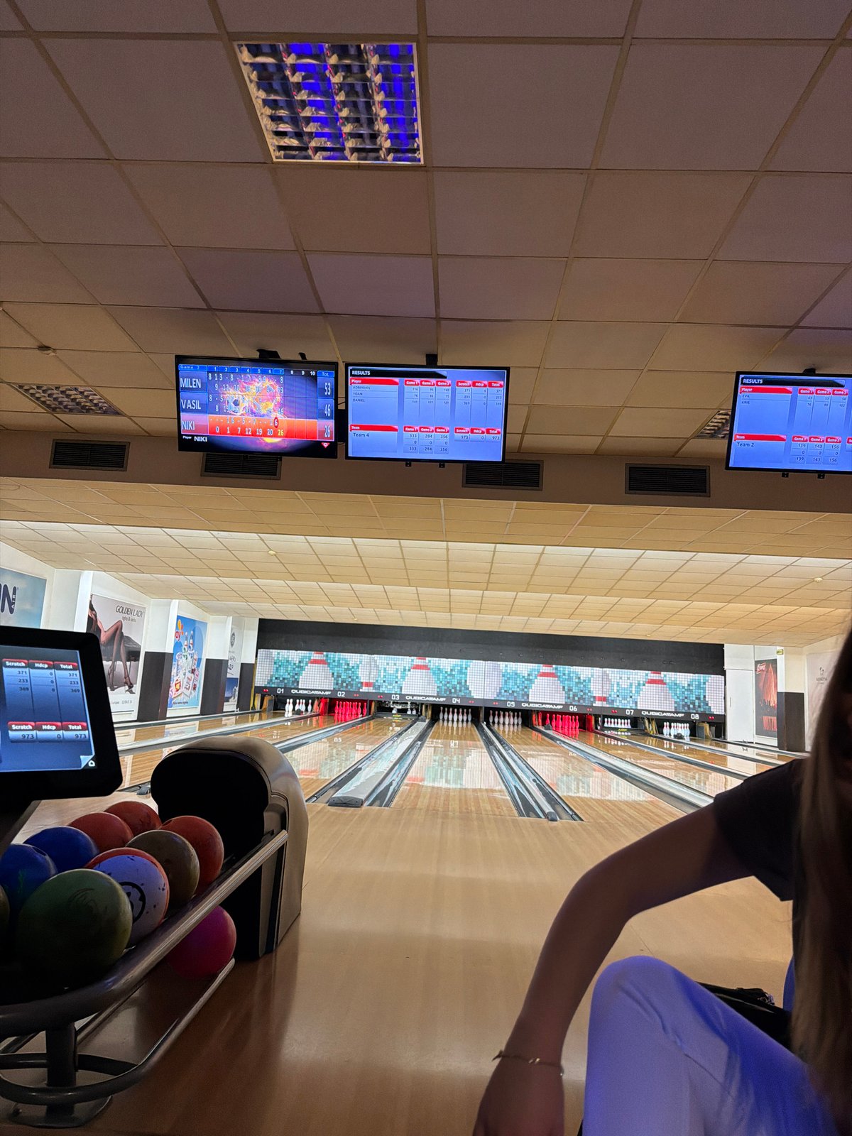 Evening bowling activity captured at Sofia entertainment center