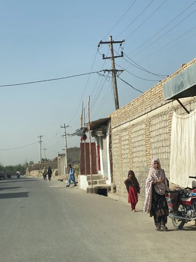 Early morning street activity observed in Kandahar