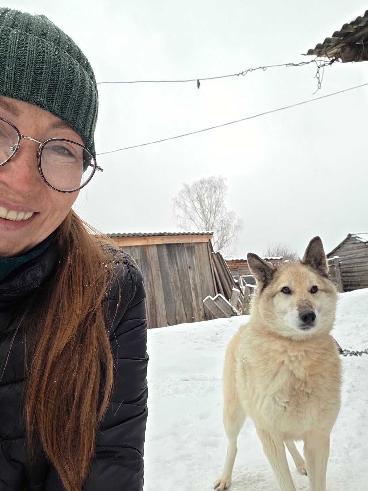 Winter daily life documented in Зипуново, Russia village