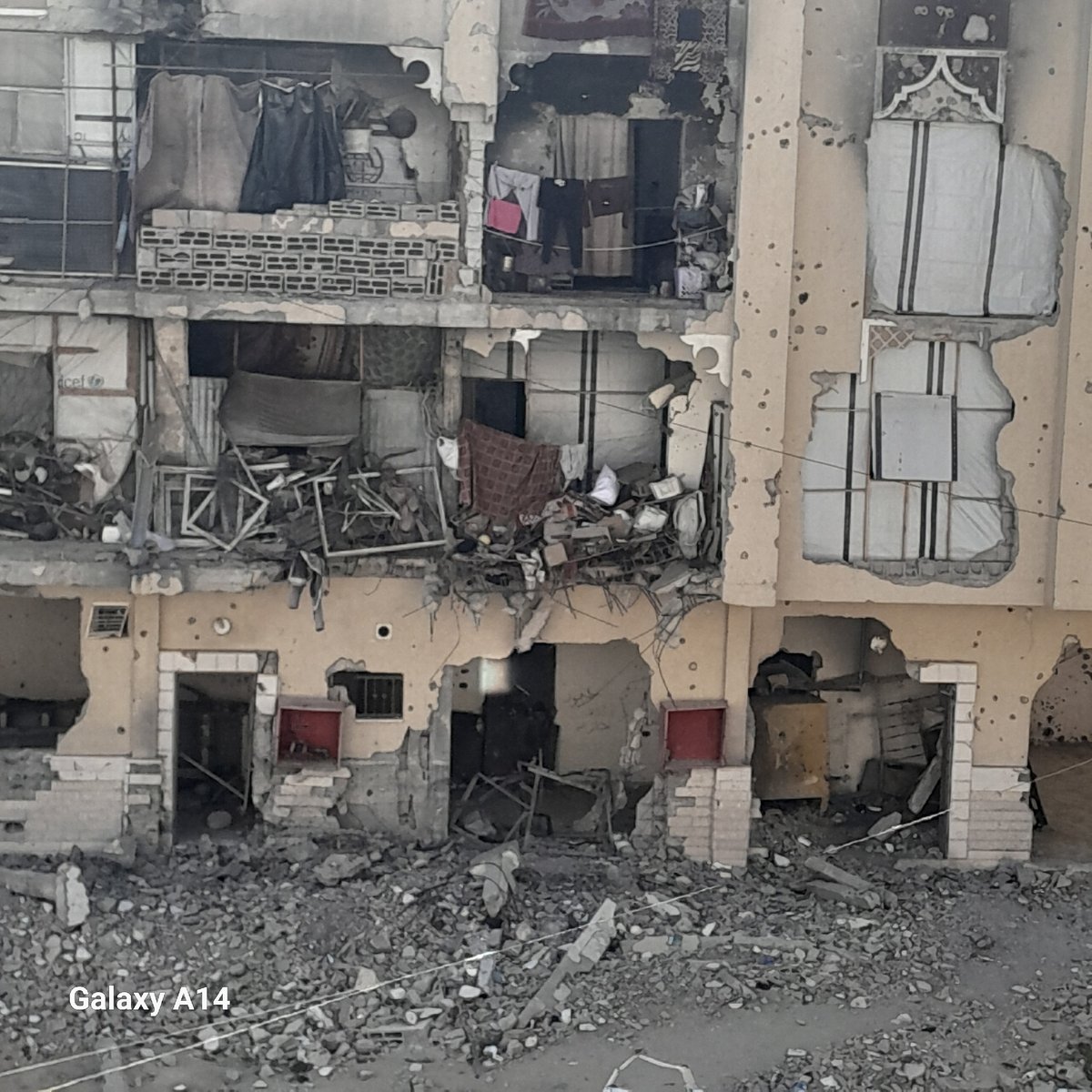 Aerial documentation captures widespread structural damage in Khan Yunis