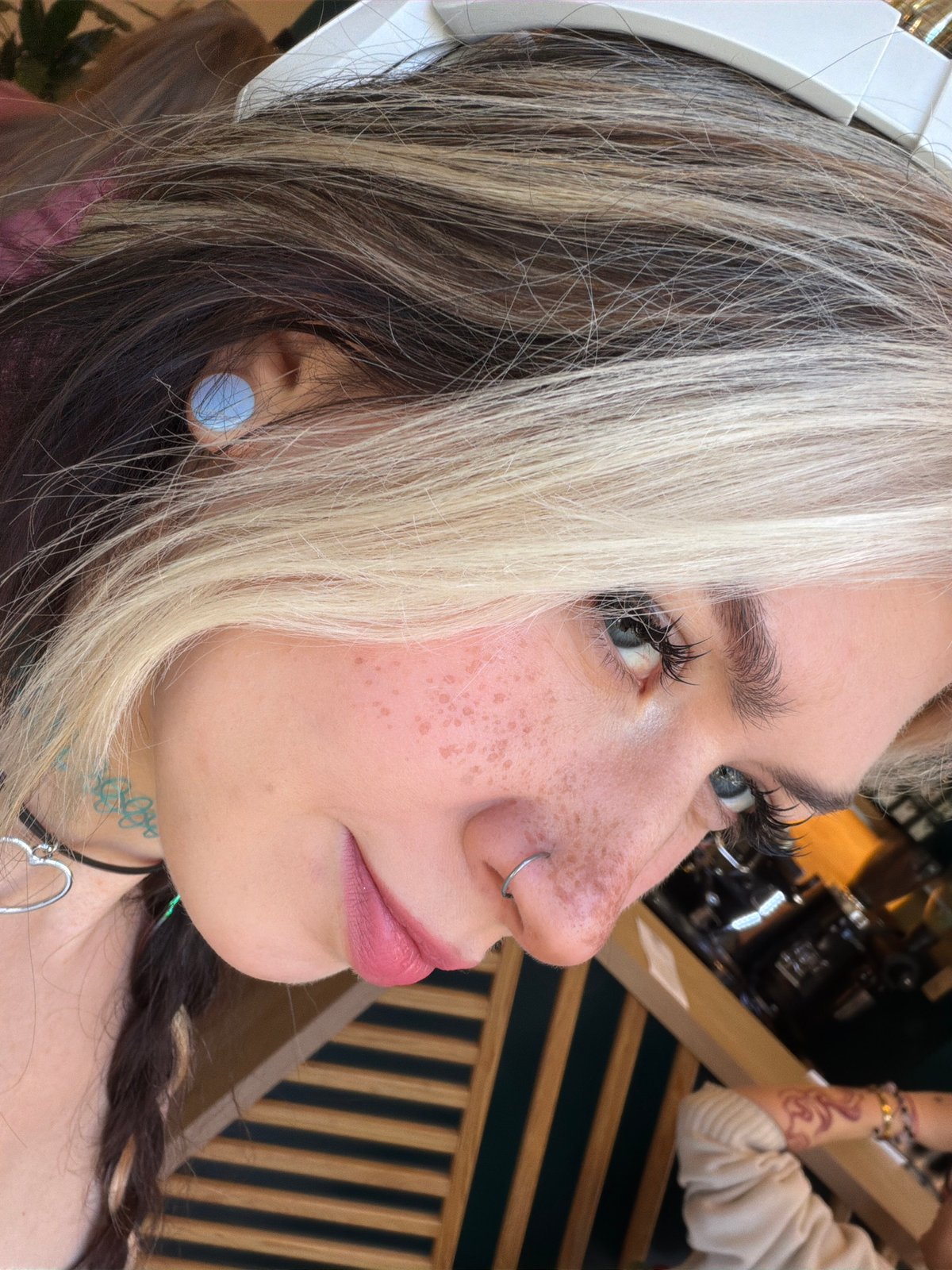 Portrait of heterochromatic woman captured in Budva, Montenegro