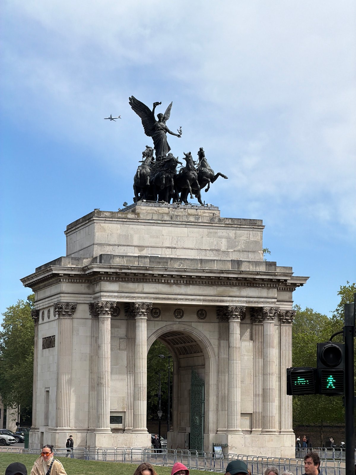 Wellington Arch documented in clear London daylight