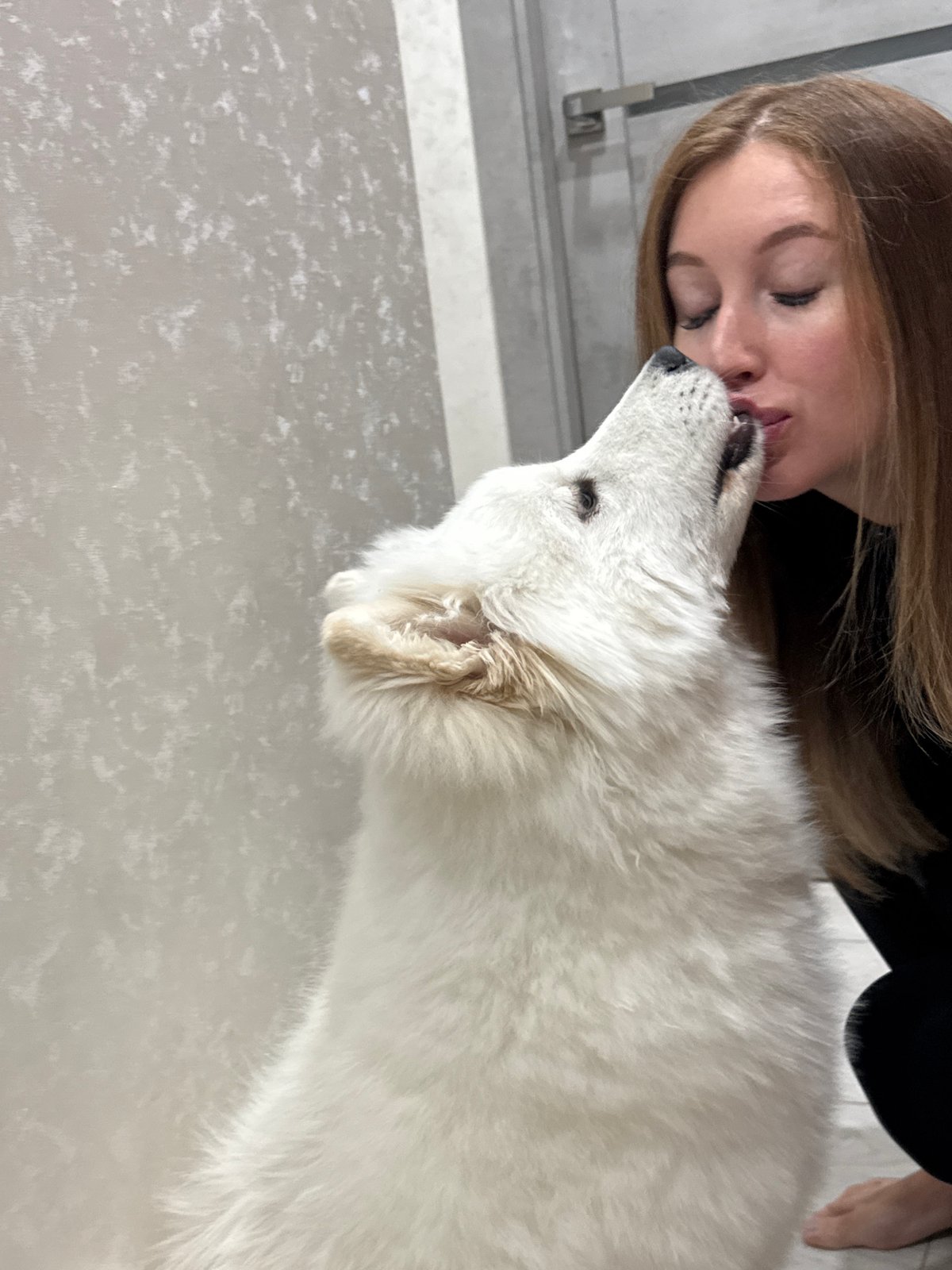 Morning moments with pet and gymnasium captured in Chaikovsky