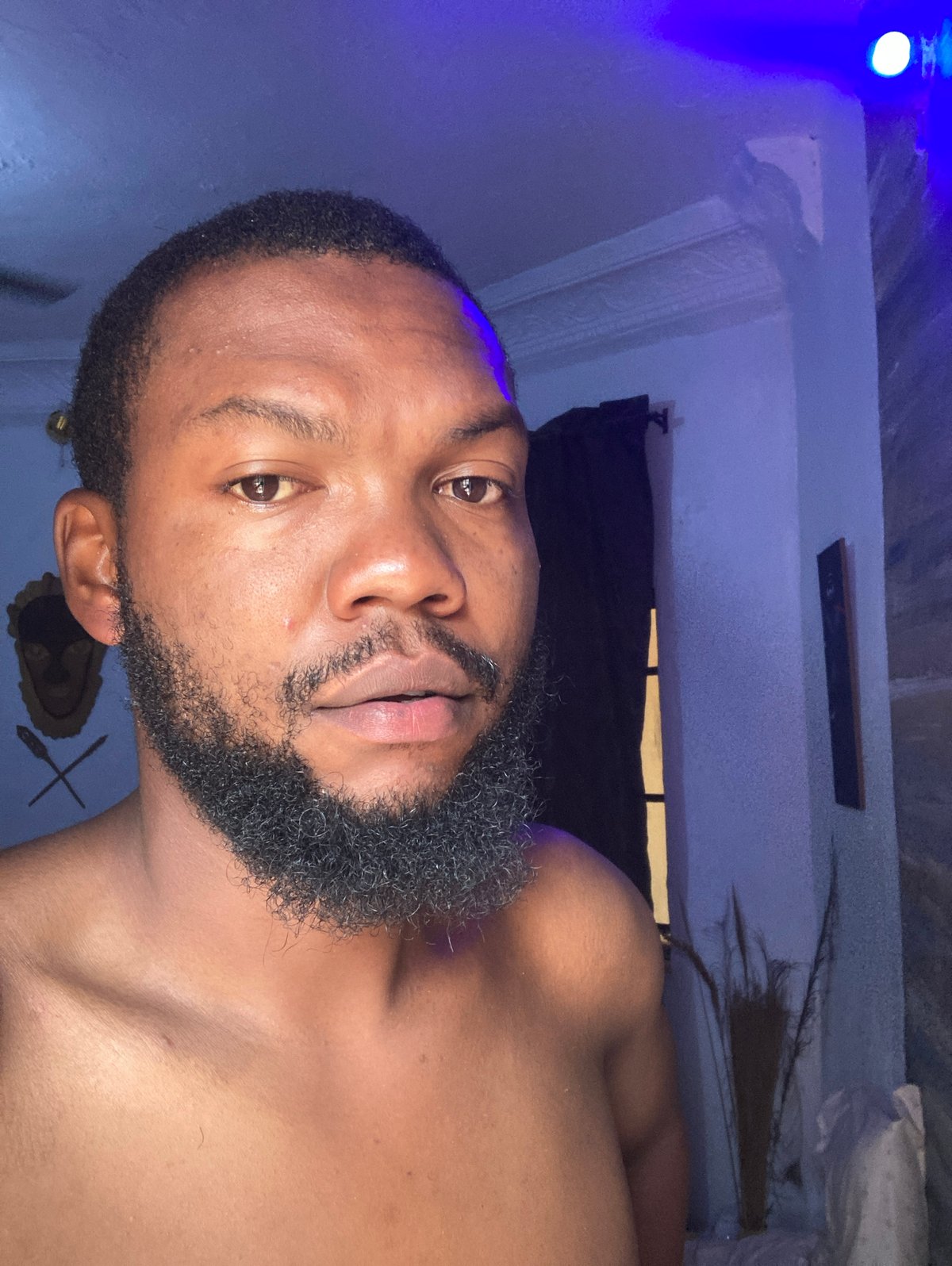 Man takes selfie in Jos, Nigeria
