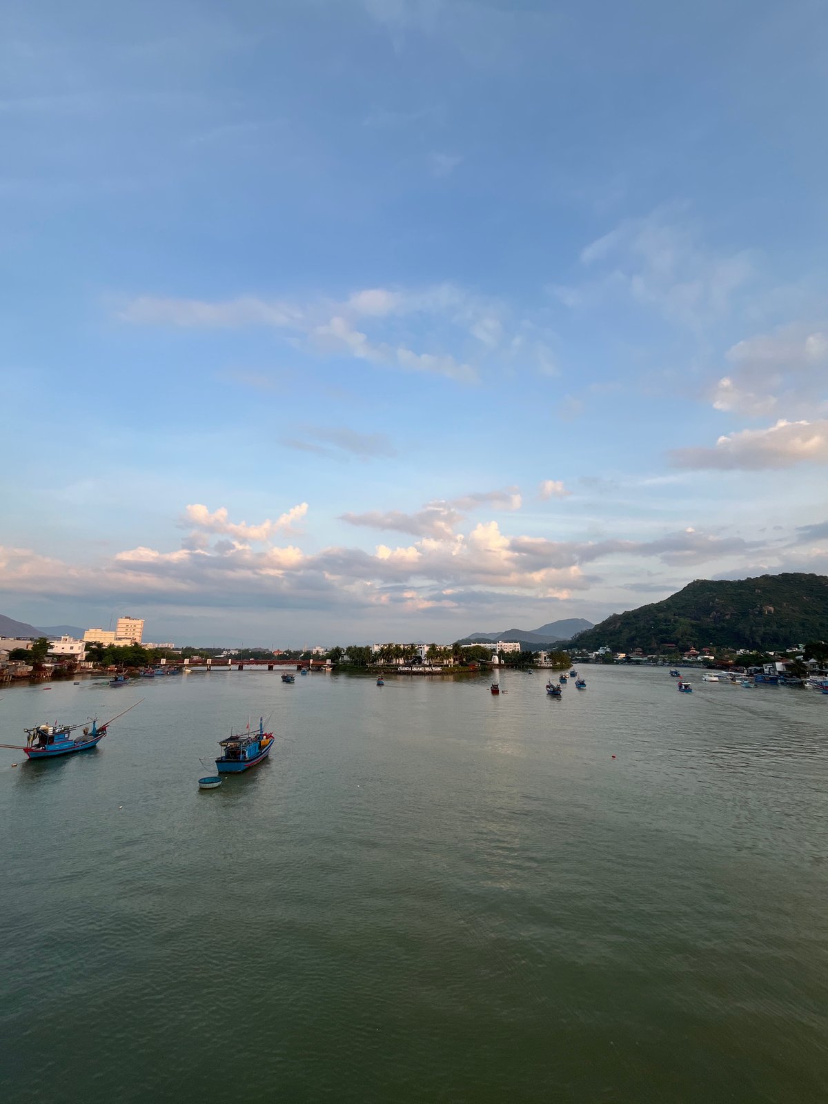 Evening Views Captured of Nha Trang Waterfront and Ancient Temple