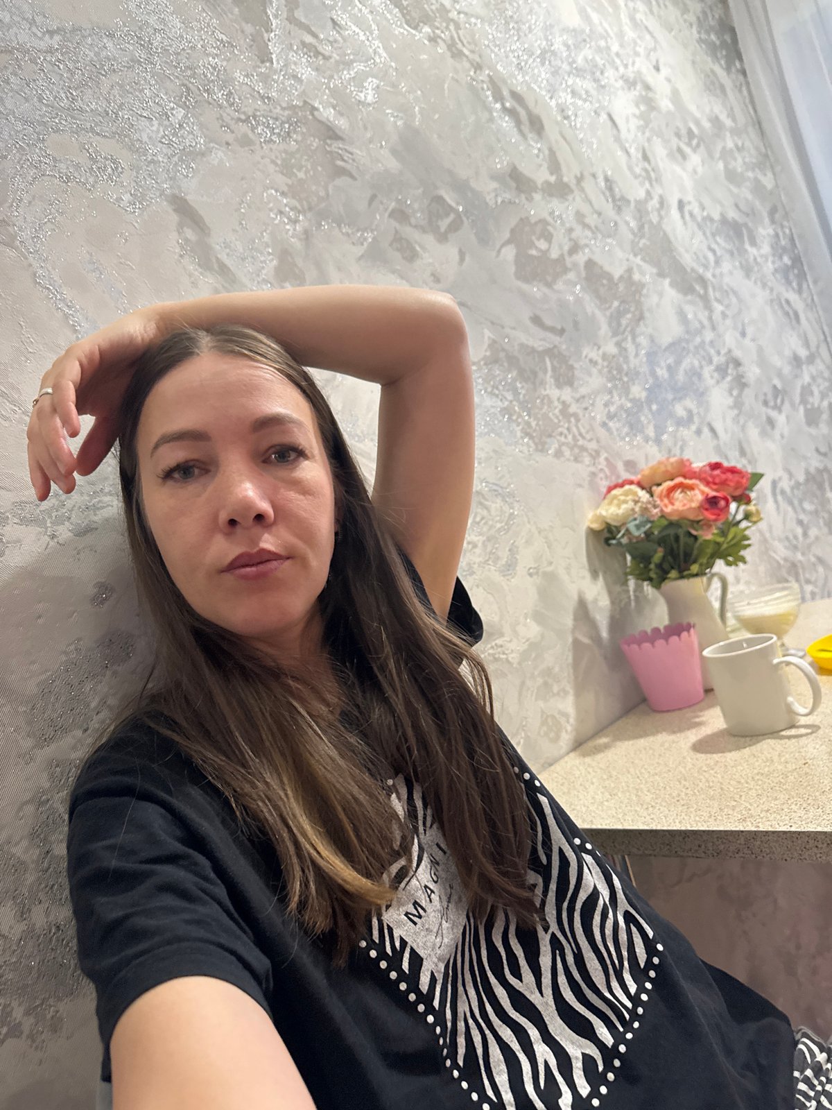 Woman photographed in multiple poses during early morning in Russia