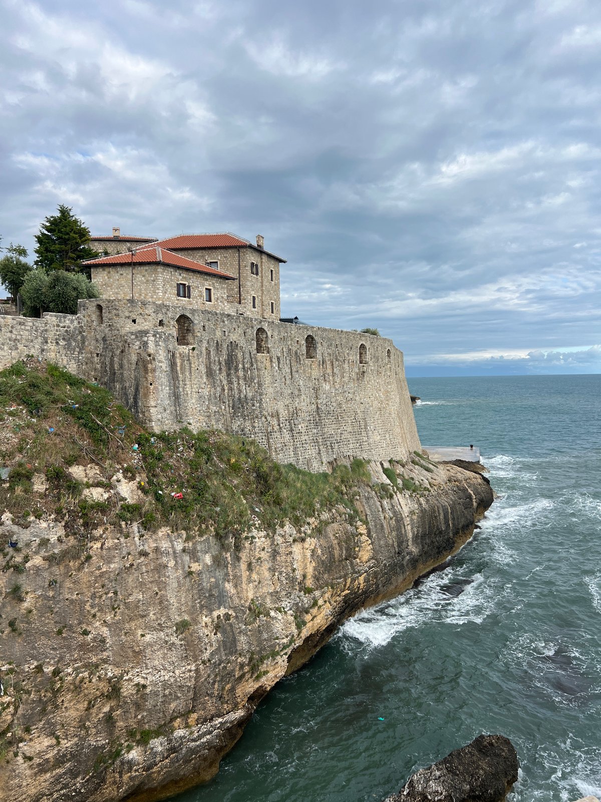 Tourist captures daily life scenes in coastal Ulcinj, Montenegro