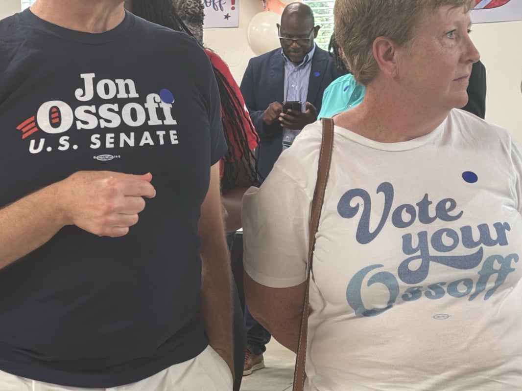 Jon Ossoff campaign event draws supporters in Decatur, Georgia