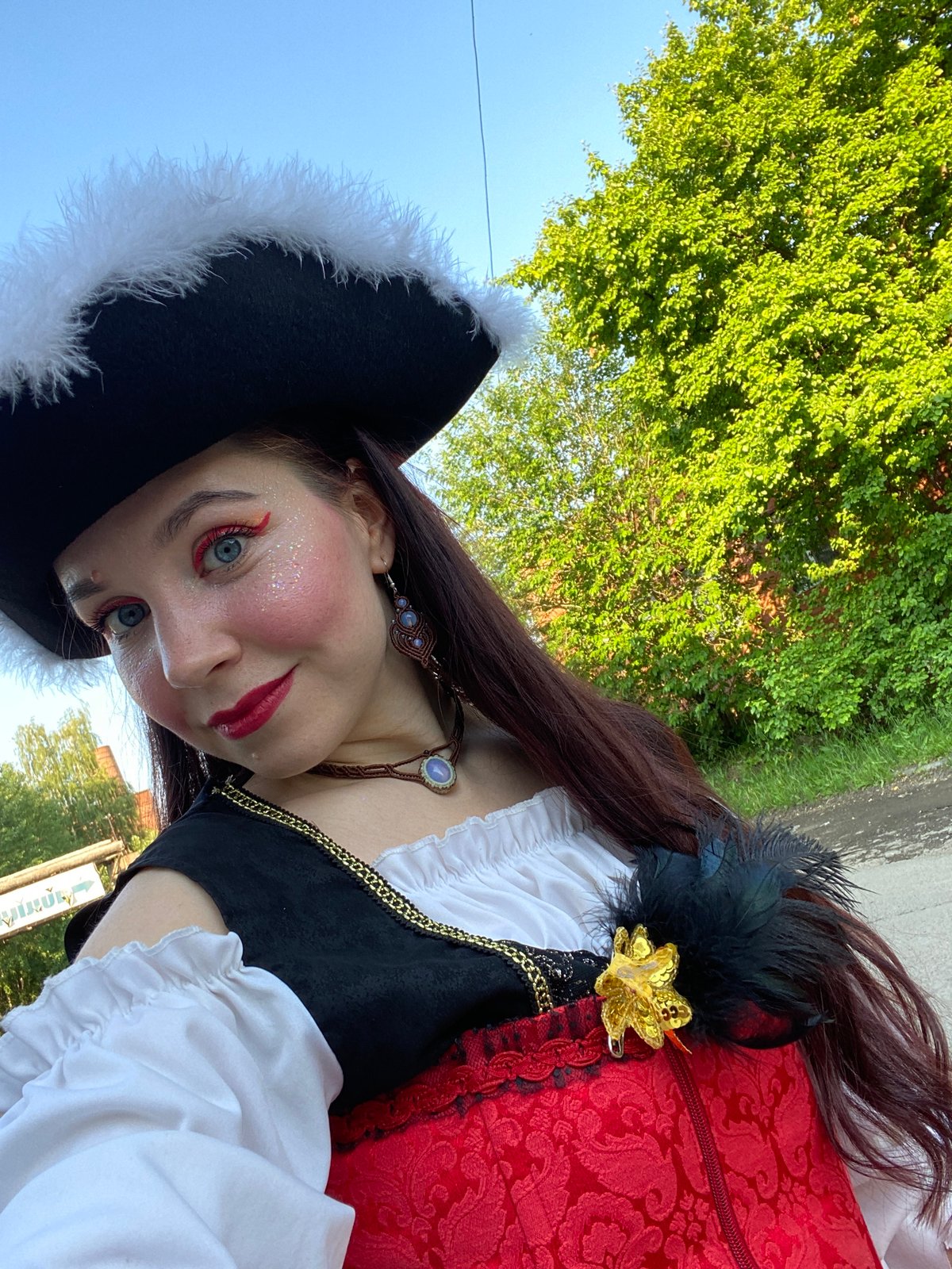 Summer celebration with costumes and dancing in Chaikovsky