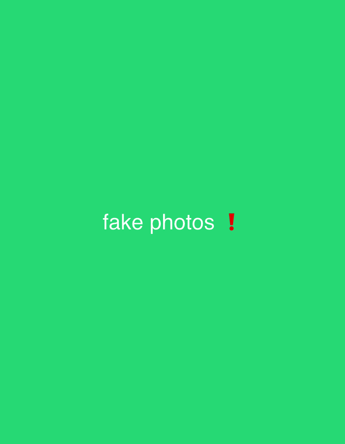 Fake photos label graphic, no real scene content