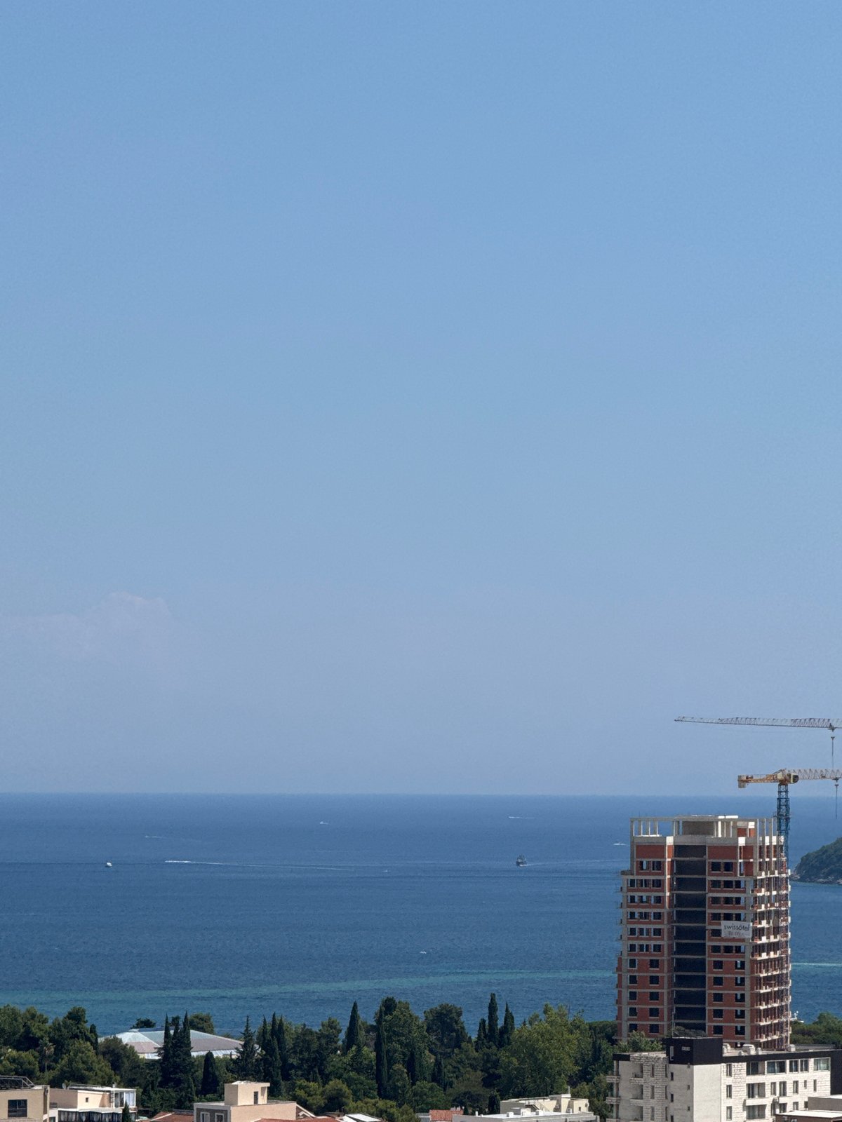 Budva from above and ground level, coast to old town