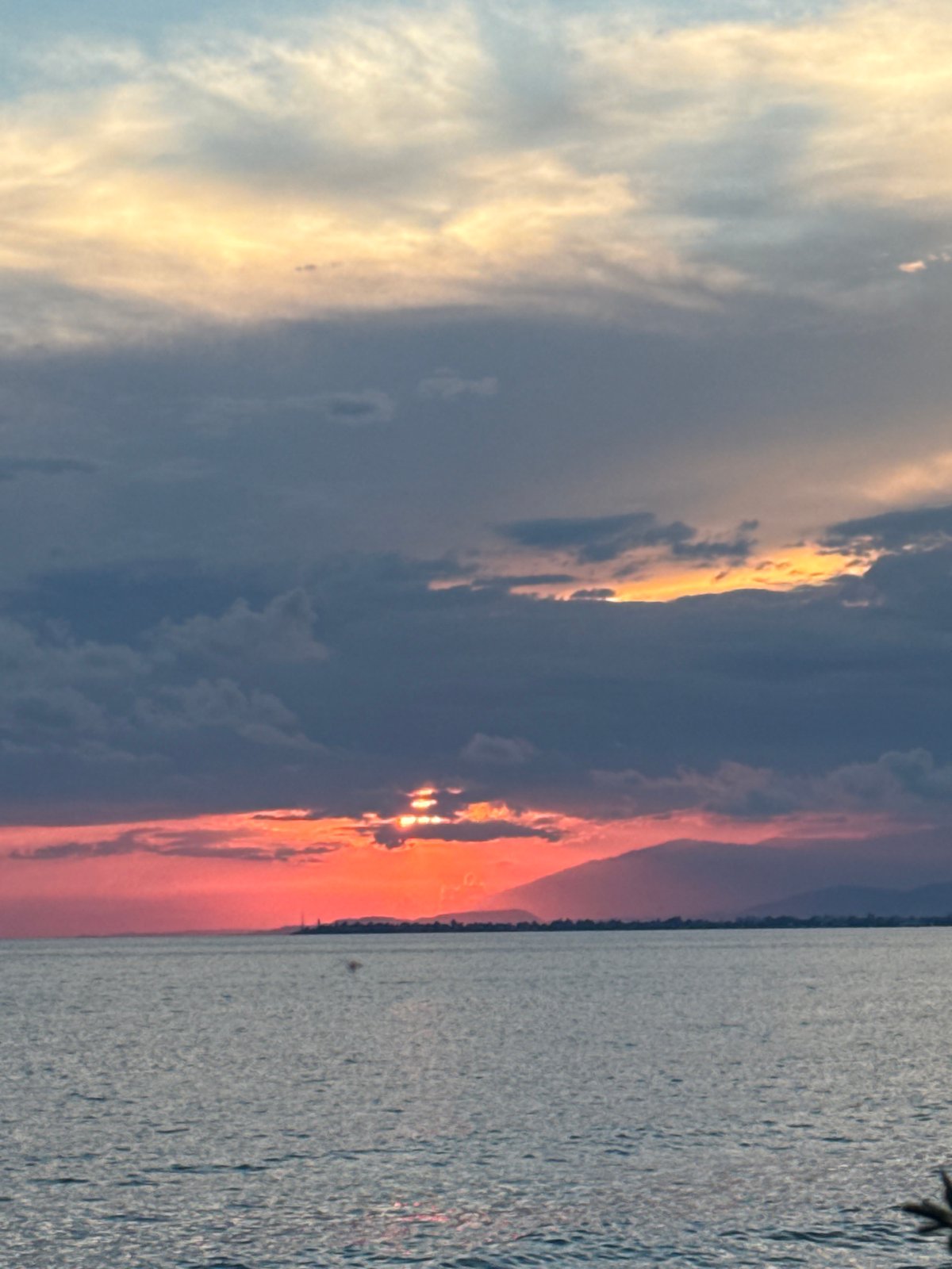 Black Sea sunset evening on the Abkhazia coast