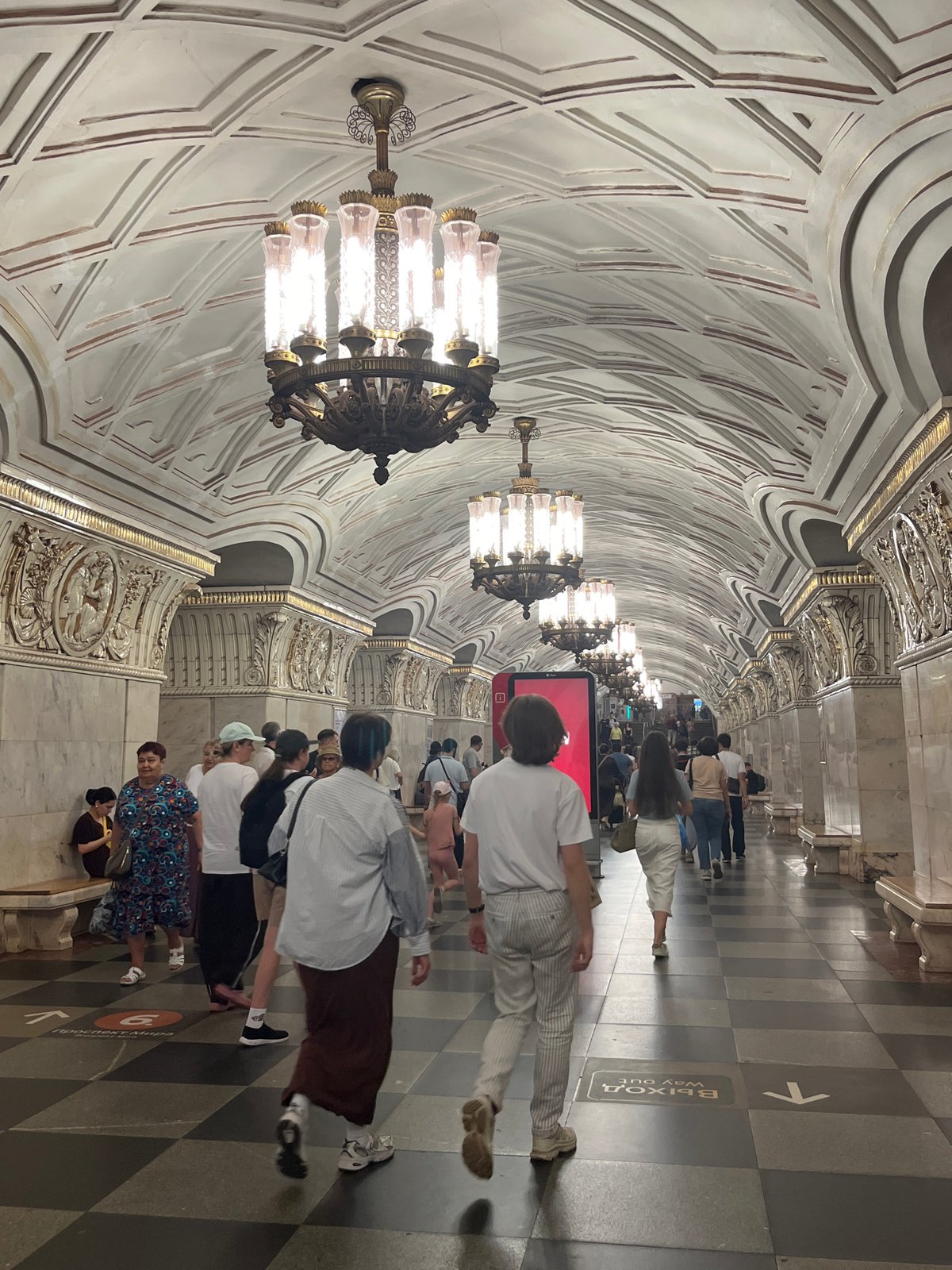 Inside Moscow Metro's ornate stations, trains, and escalators