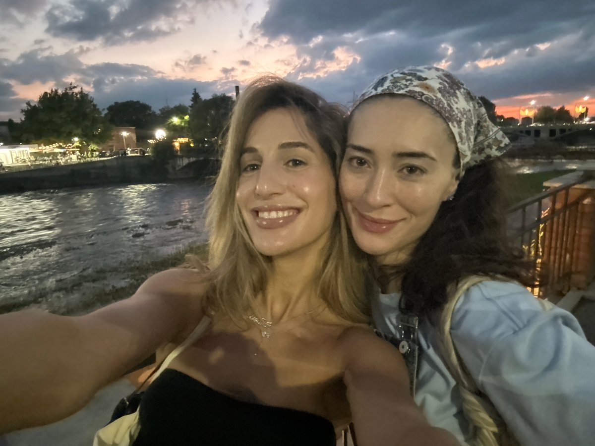 Candid dusk selfie moment in Vladikavkaz