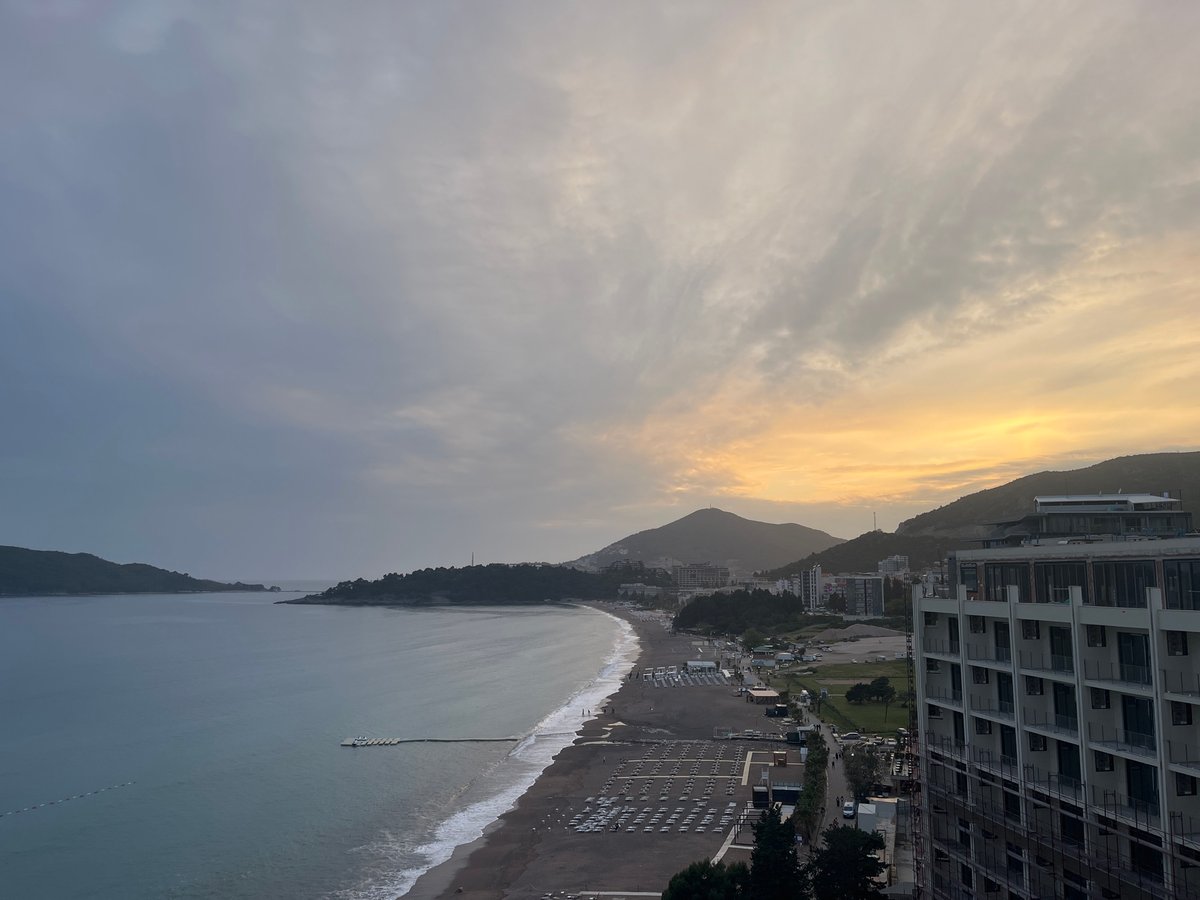 Evening beach moments captured along Montenegro's Budva Riviera