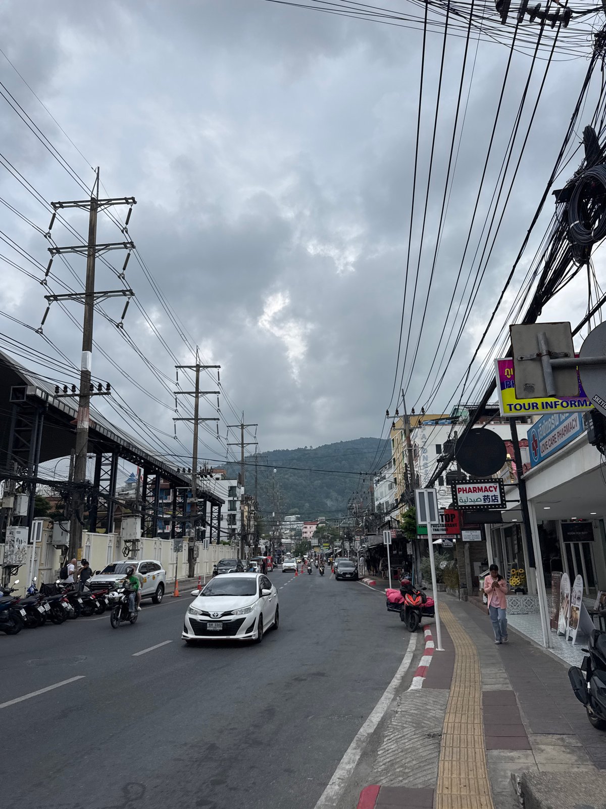 Early morning scenes documented across Patong shopping and street areas