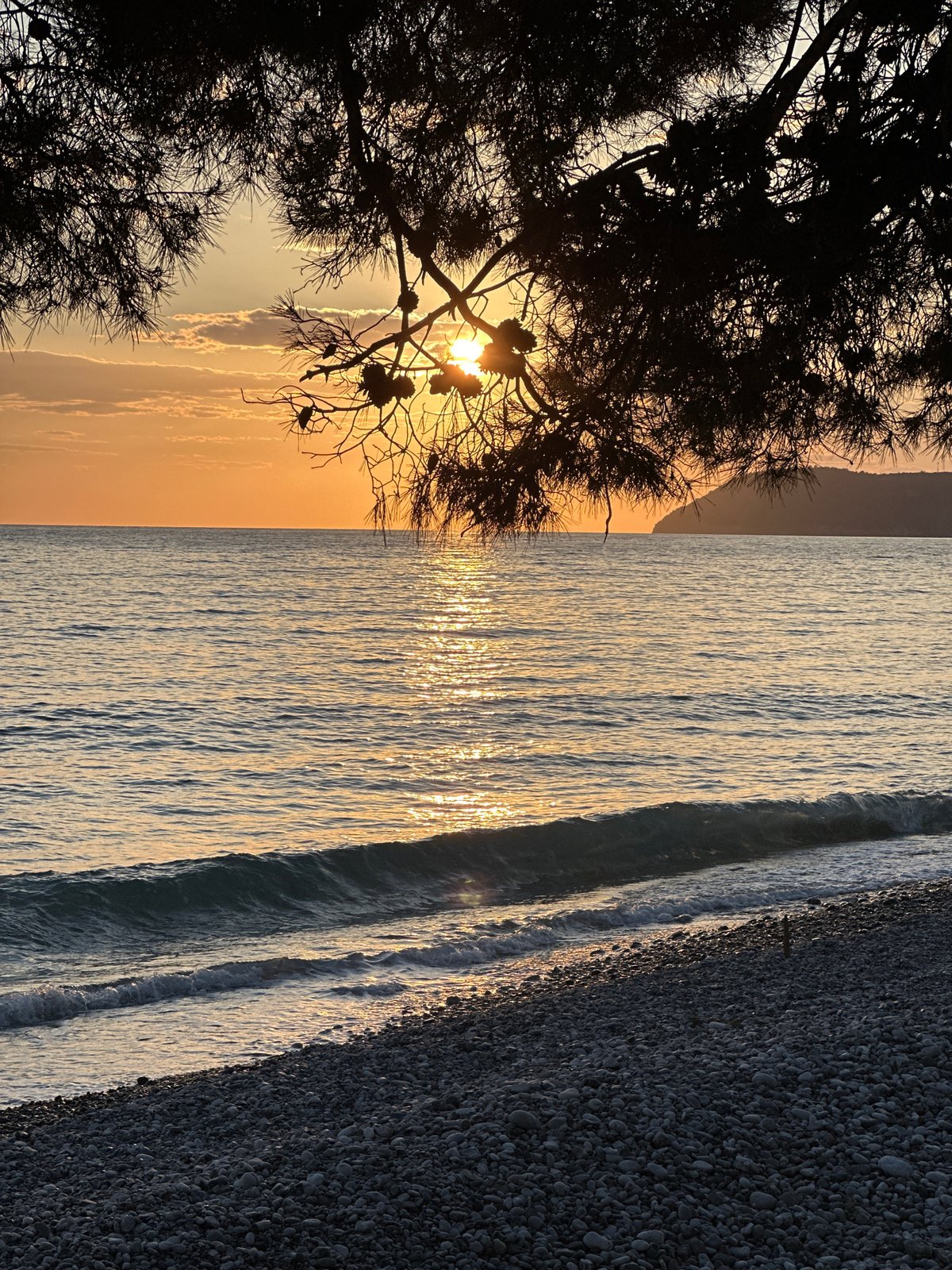 Afternoon coffee break documented in seaside Šušanj, Montenegro