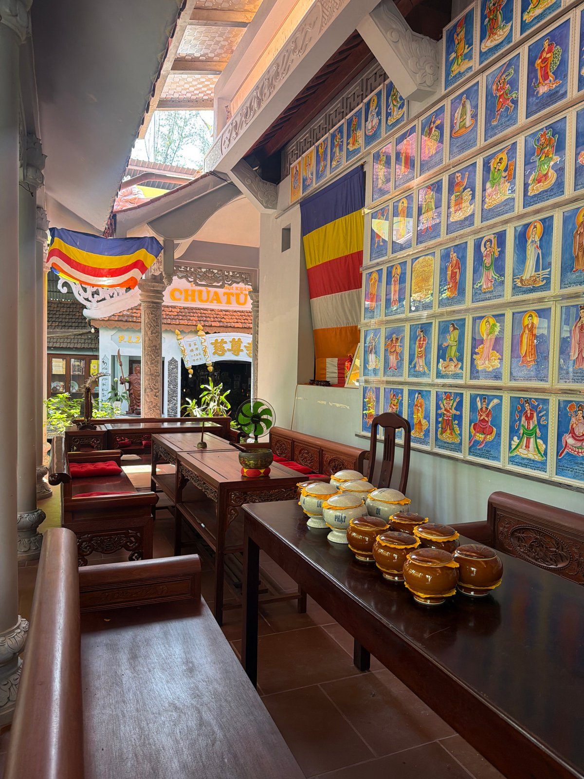 Buddhist temple visit documented in Nha Trang, Vietnam