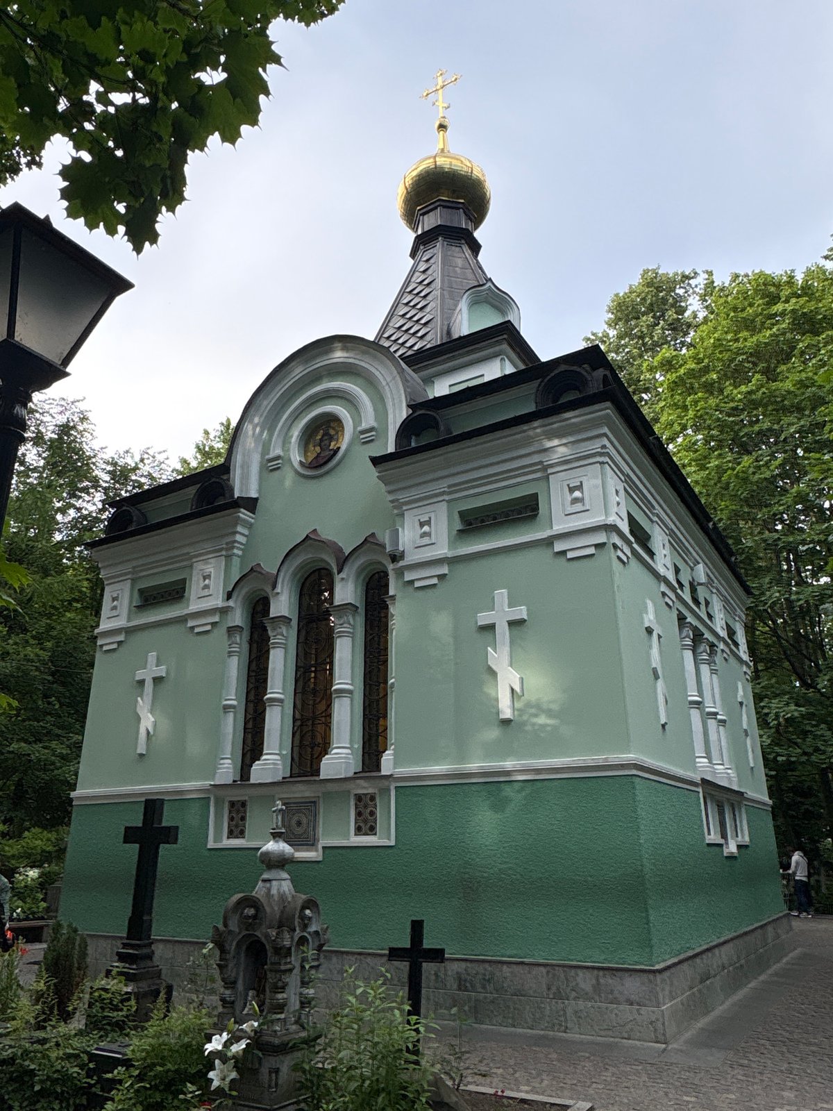 Afternoon wandering a historic Saint Petersburg cemetery in summer