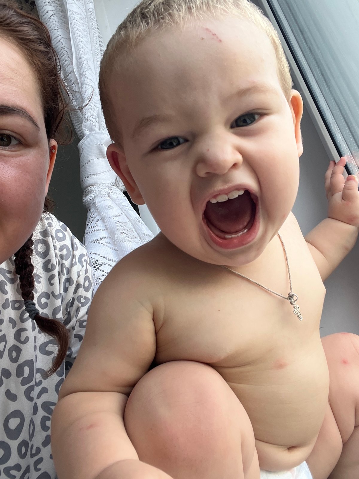 Selfies with a baby and city skies in Chelyabinsk