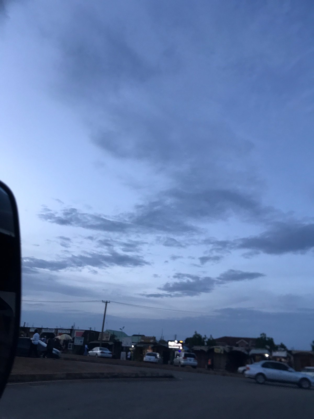 Twilight scenes documented across Nigerian urban districts within one minute