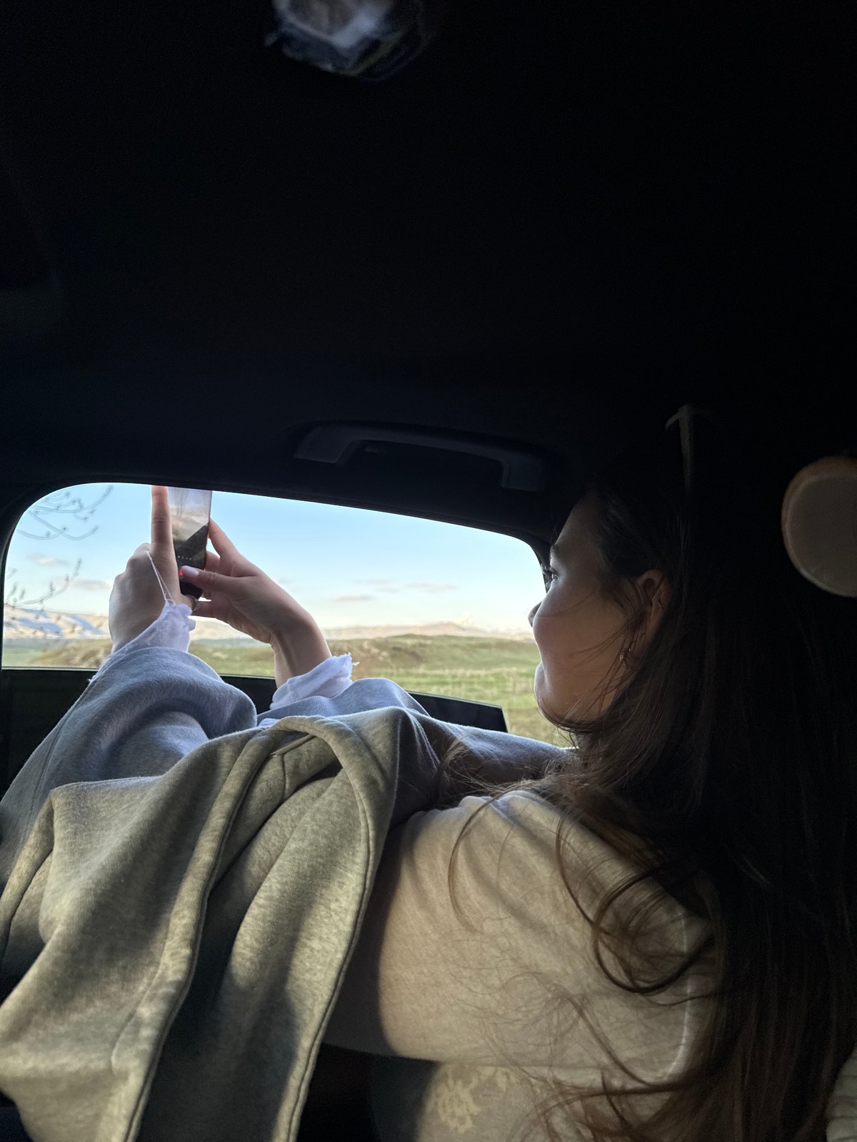 Woman observed in car with leather interior in Hrazdan