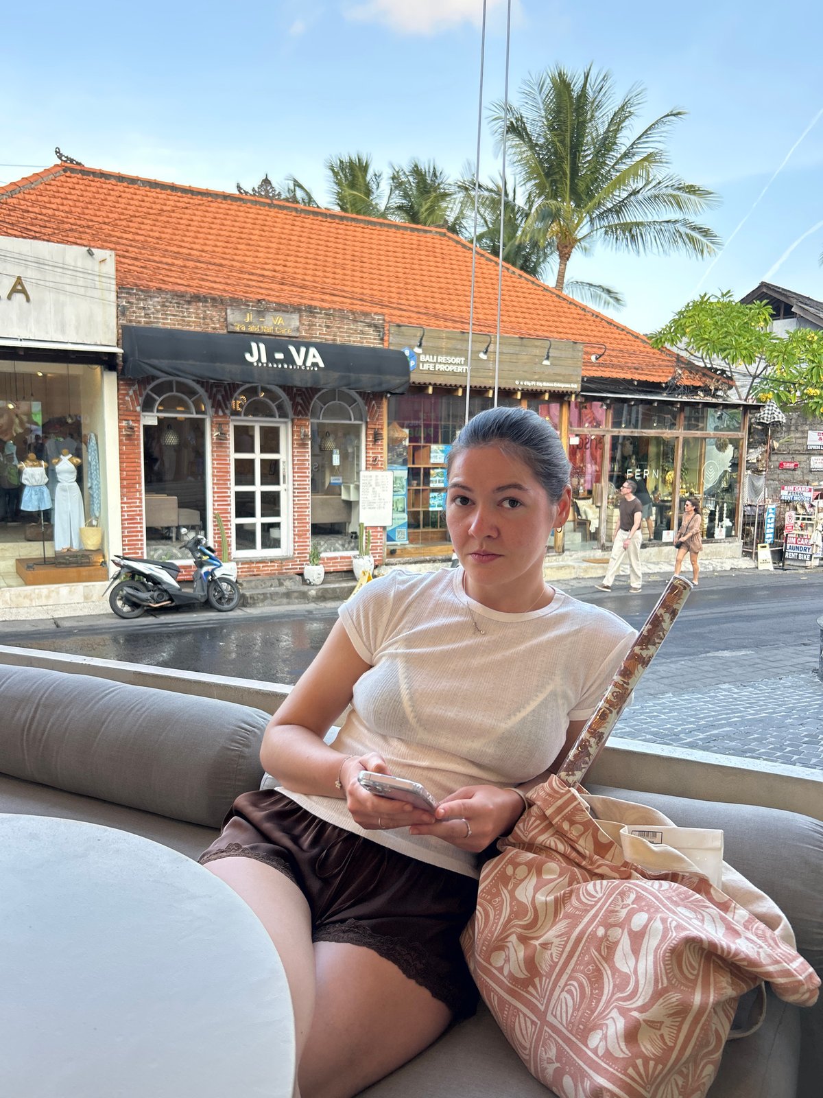 Cafes, malls, and street scenes in Kuta, Bali
