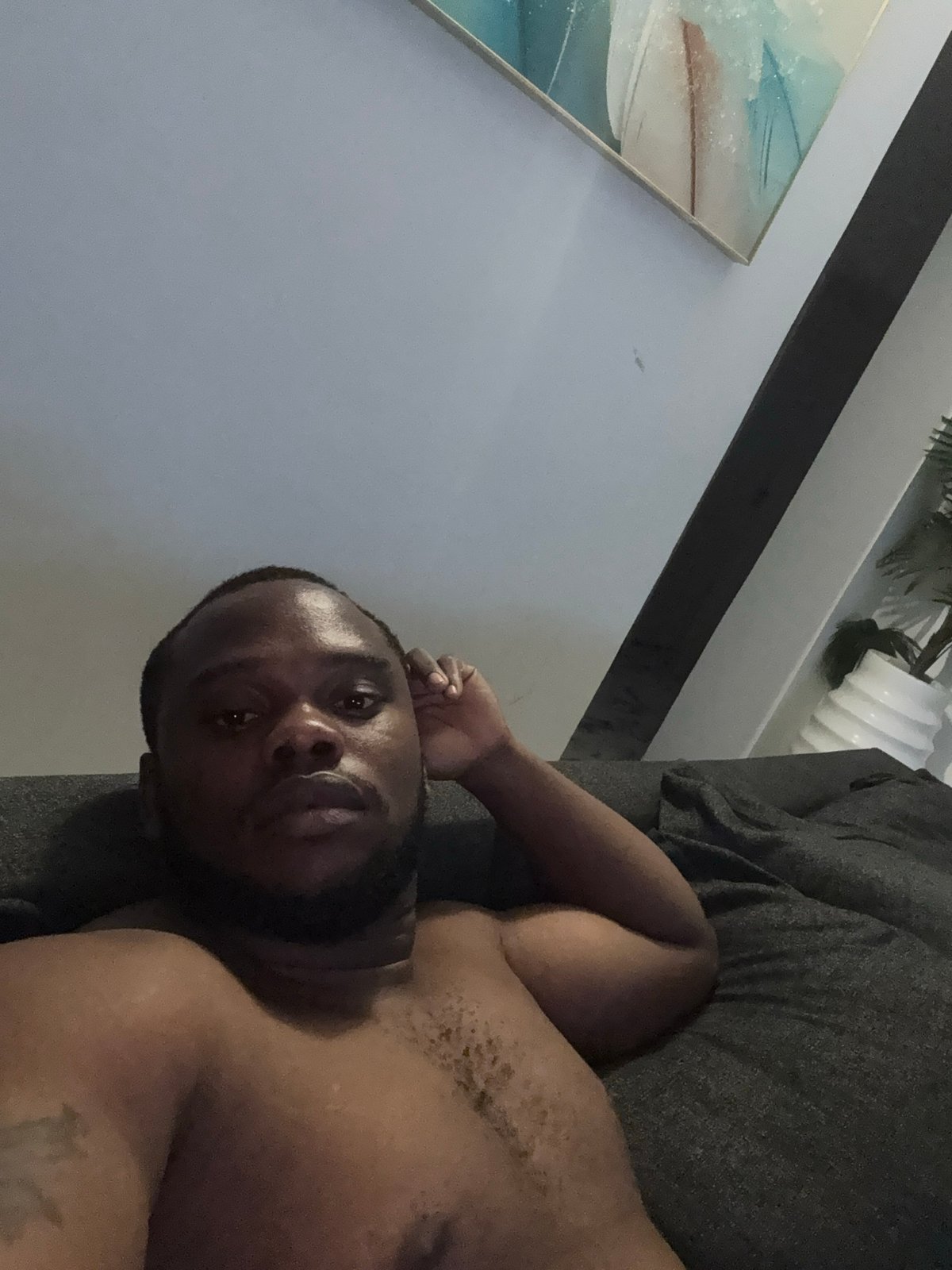 Man relaxing at home captured in evening memories