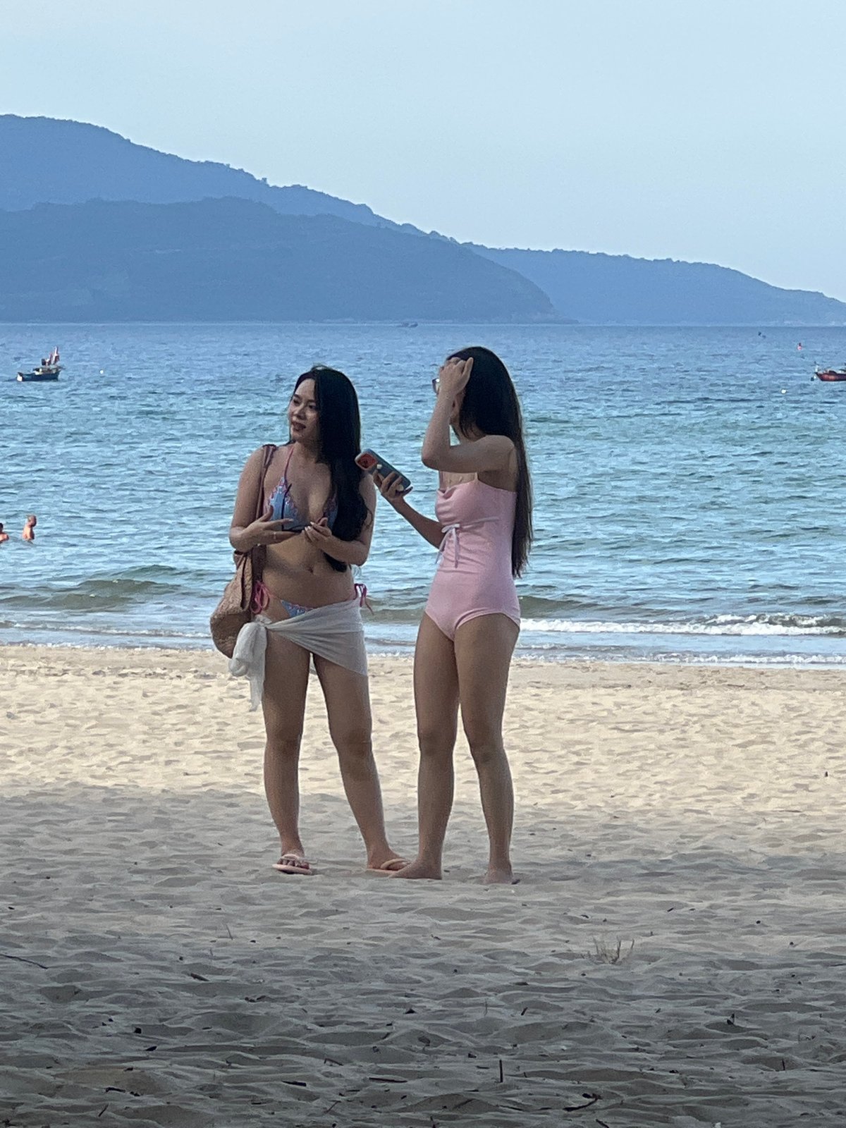 Morning beach scene at Da Nang, Vietnam