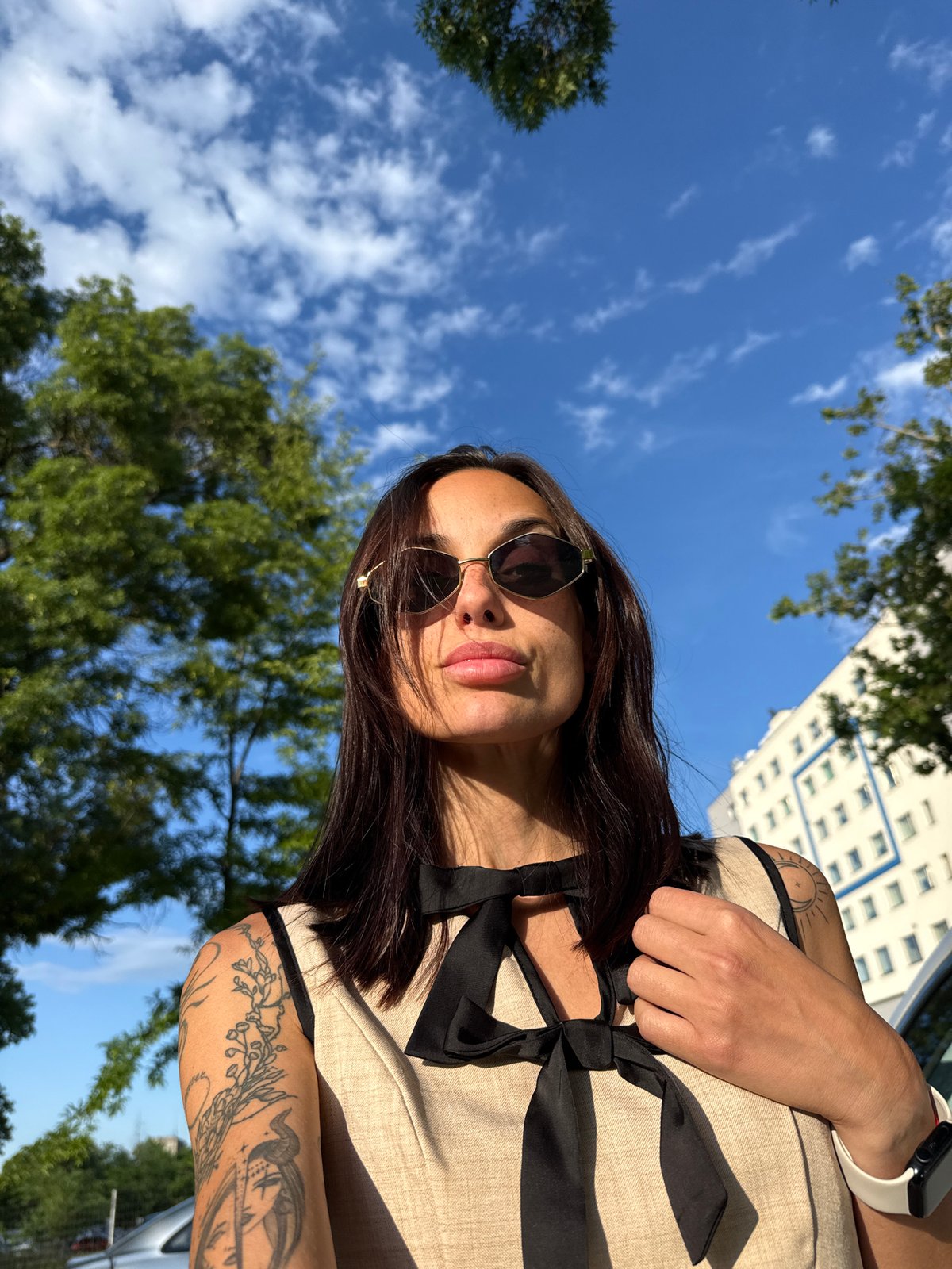 Woman photographed in outdoor portrait session in Pleven, Bulgaria