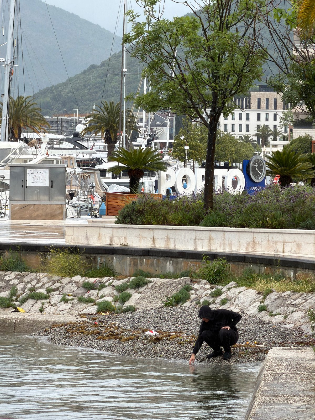 Morning waterfront scenes captured across Tivat, Montenegro marina district