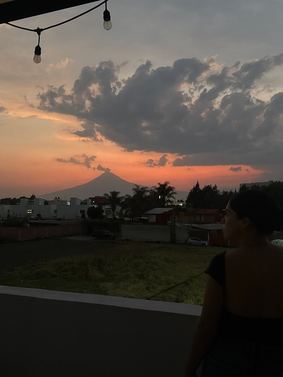 Sunset views captured in San Andrés Cholula street scenes