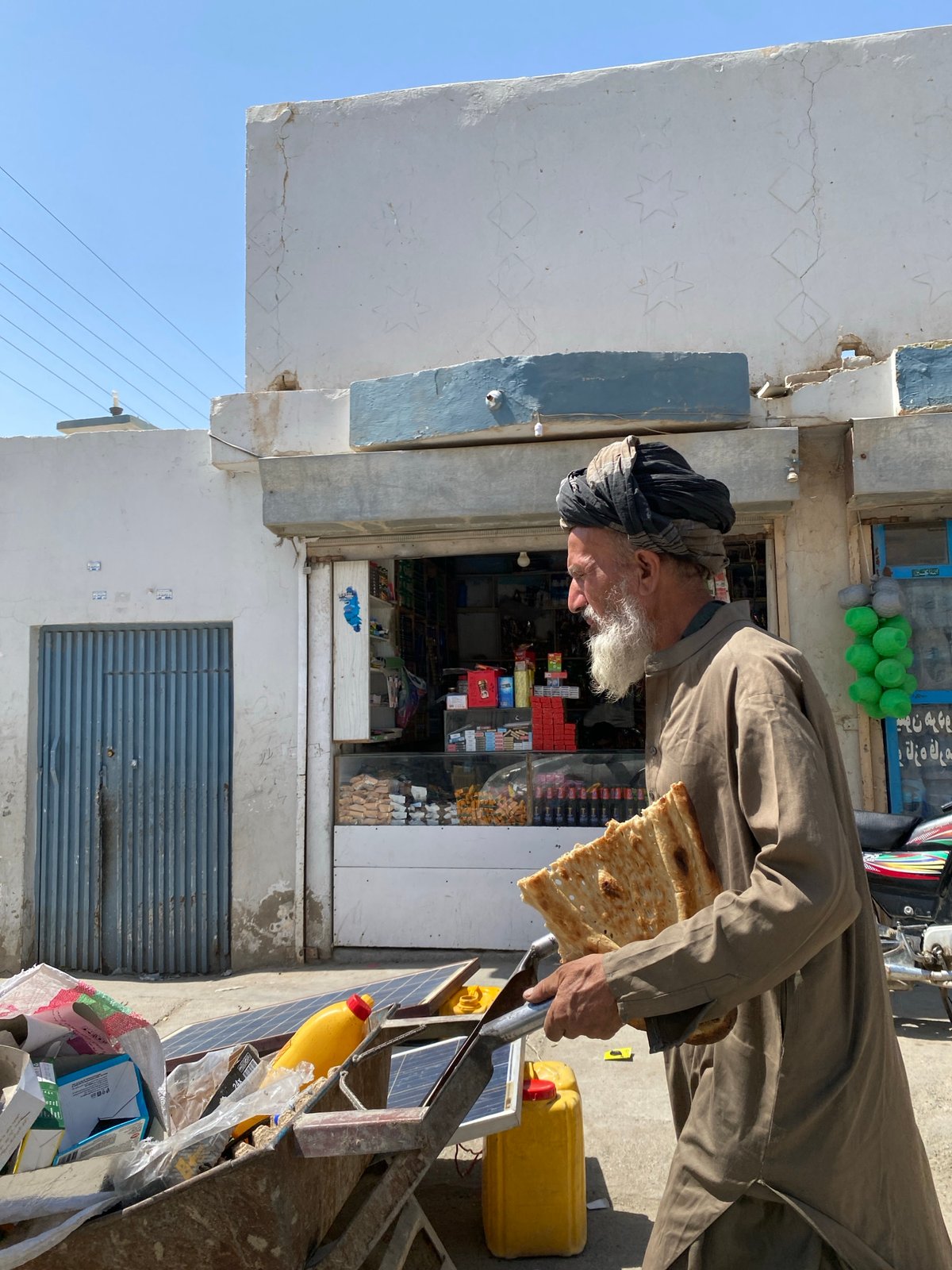 Everyday street life and roadside repairs in Kandahar