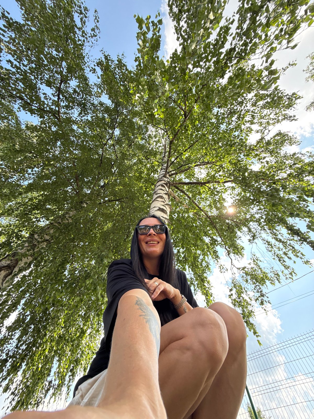 Sunday backyard gathering with swimming and grilling in Chaikovsky