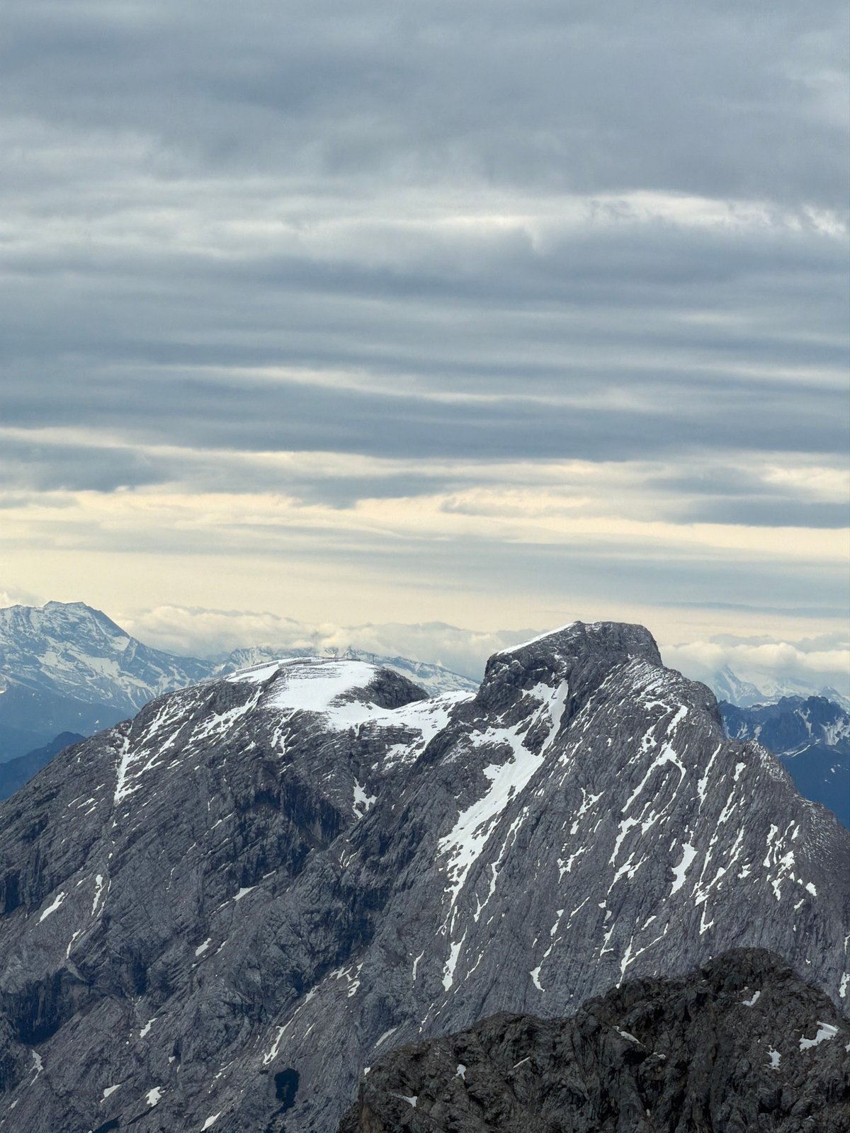 Alpine landscape photographed under cloudy skies near Garmisch-Partenkirchen