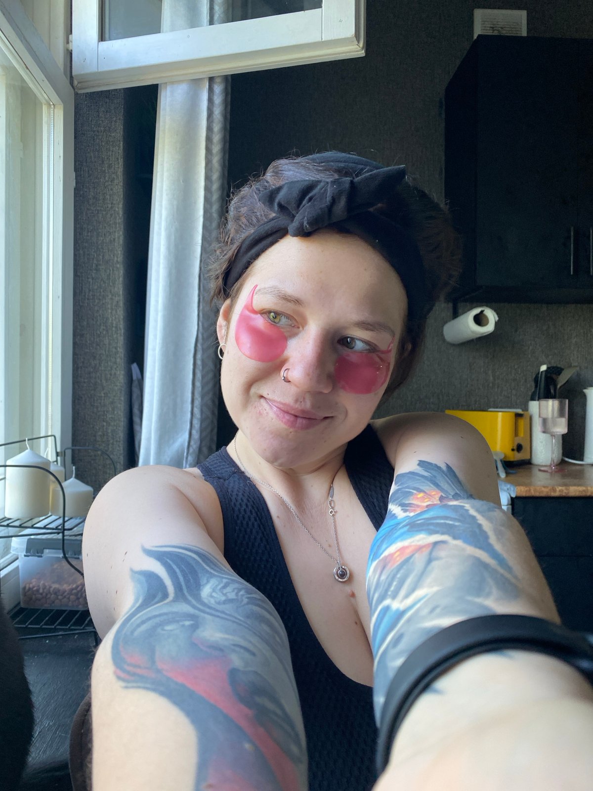 Morning routine documented in Chaikovsky apartment with cats