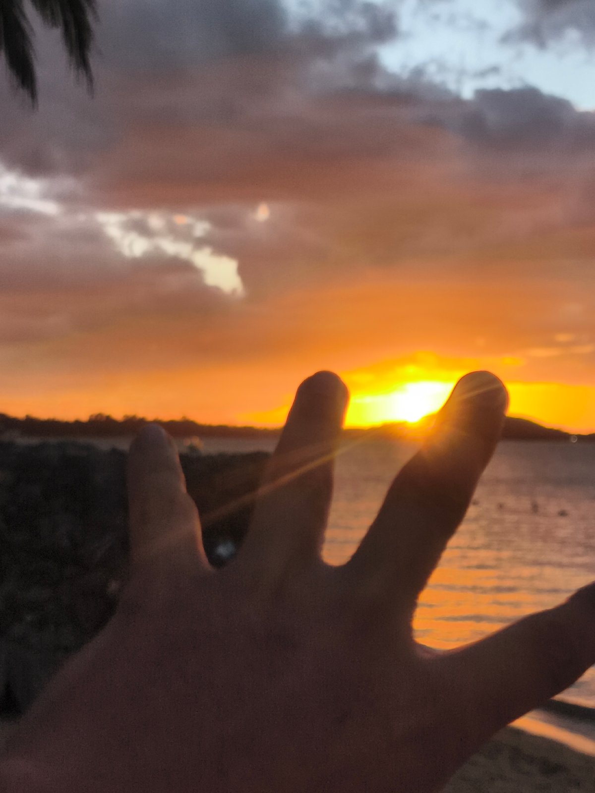 Dramatic sunset over Bo Phut beach, Koh Samui
