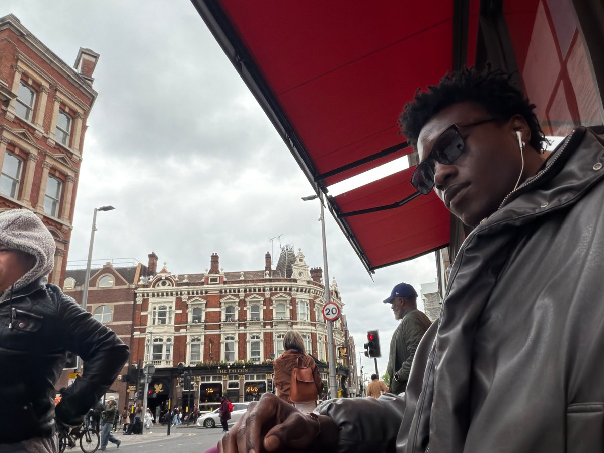 Man in leather jacket observed on London street