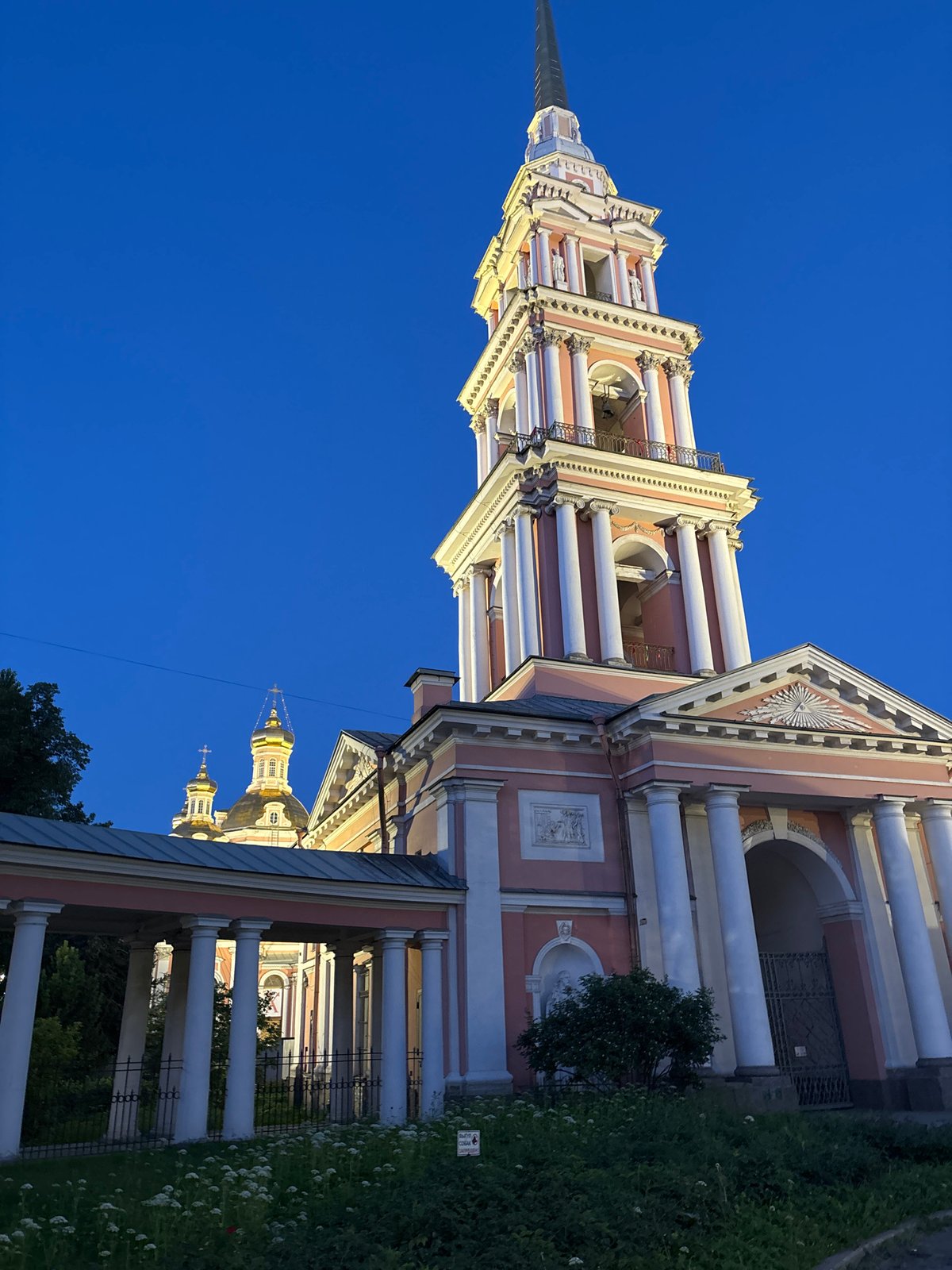 Saint Petersburg at dusk, cathedrals and street scenes