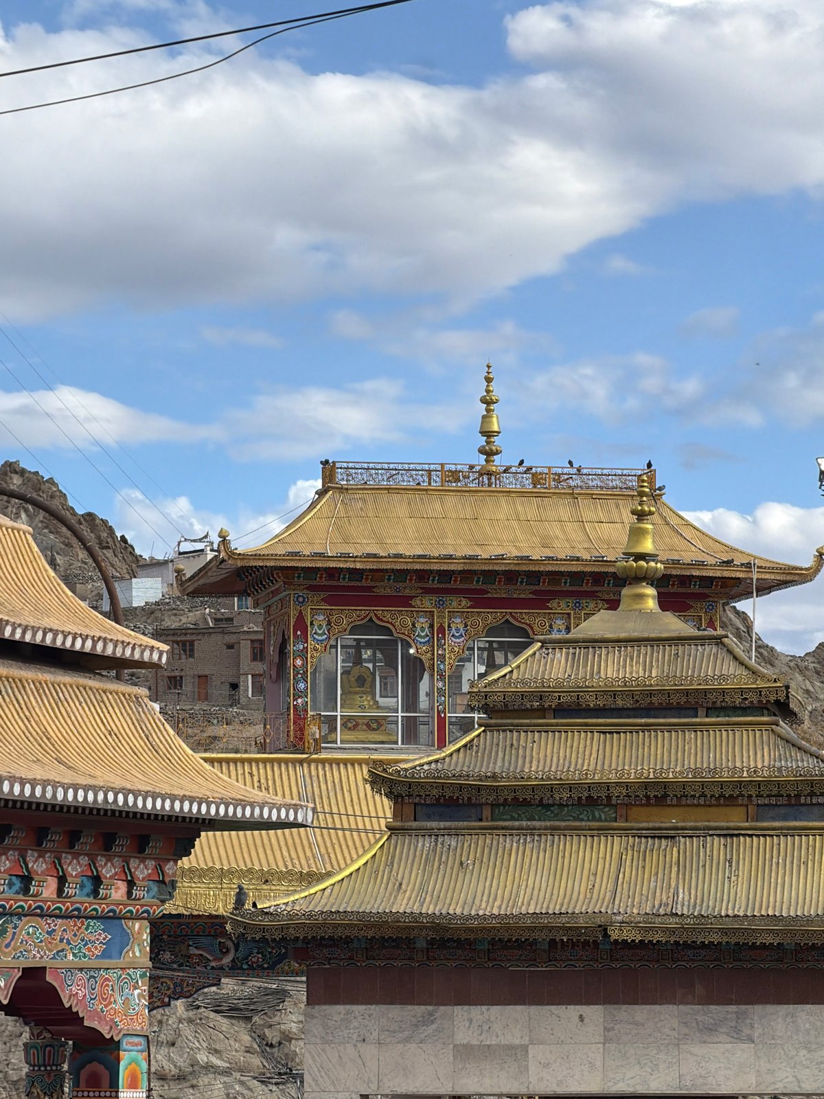 Tibetan Buddhist landmarks and street scenes across Leh, Ladakh