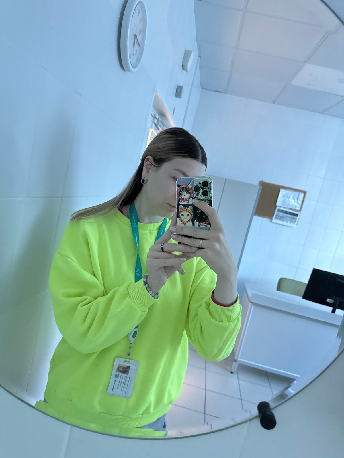 Night shift worker documents lab work and downtime in Moscow