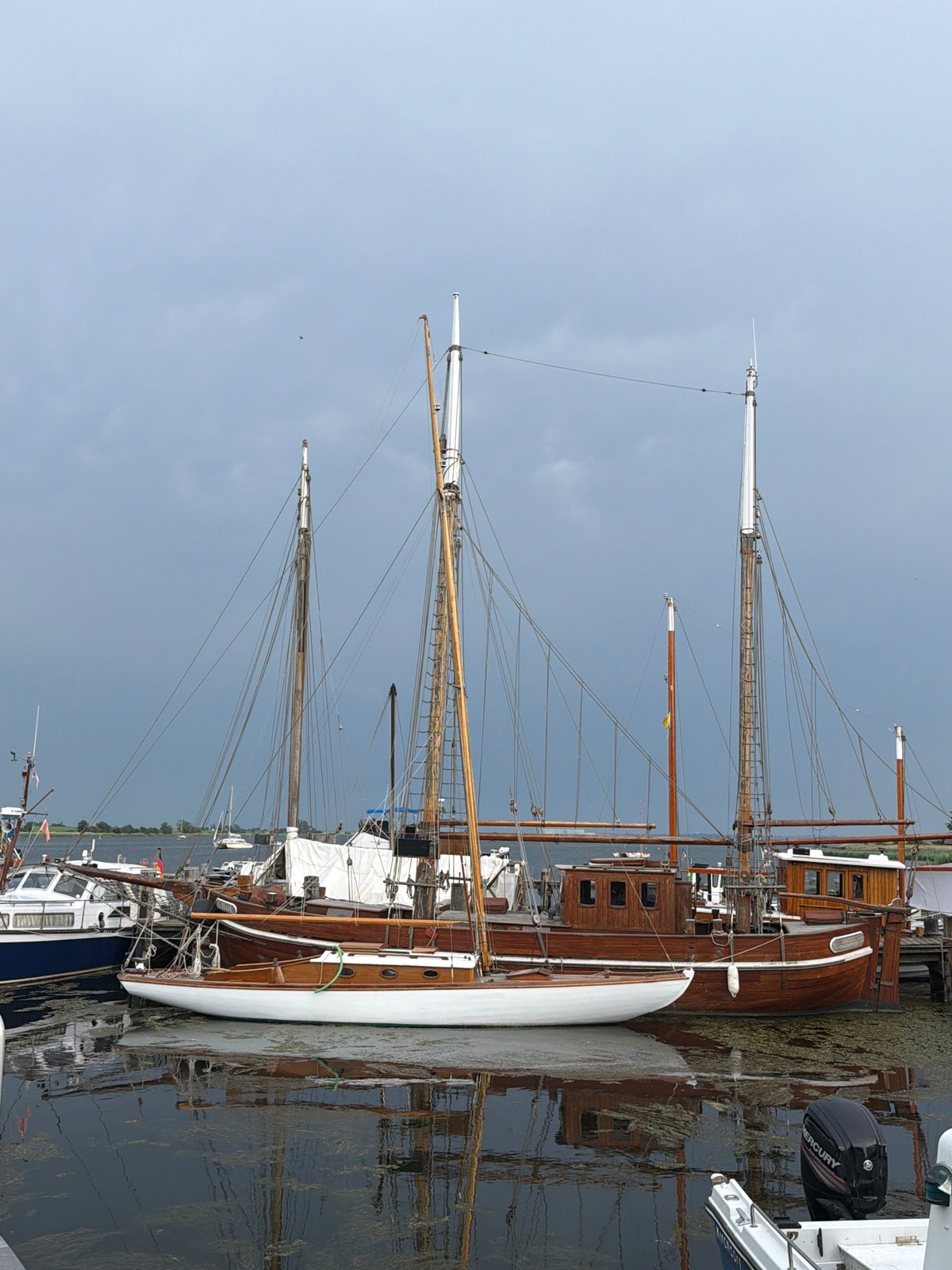 Afternoon around Insel Poel's harbor, church, and village