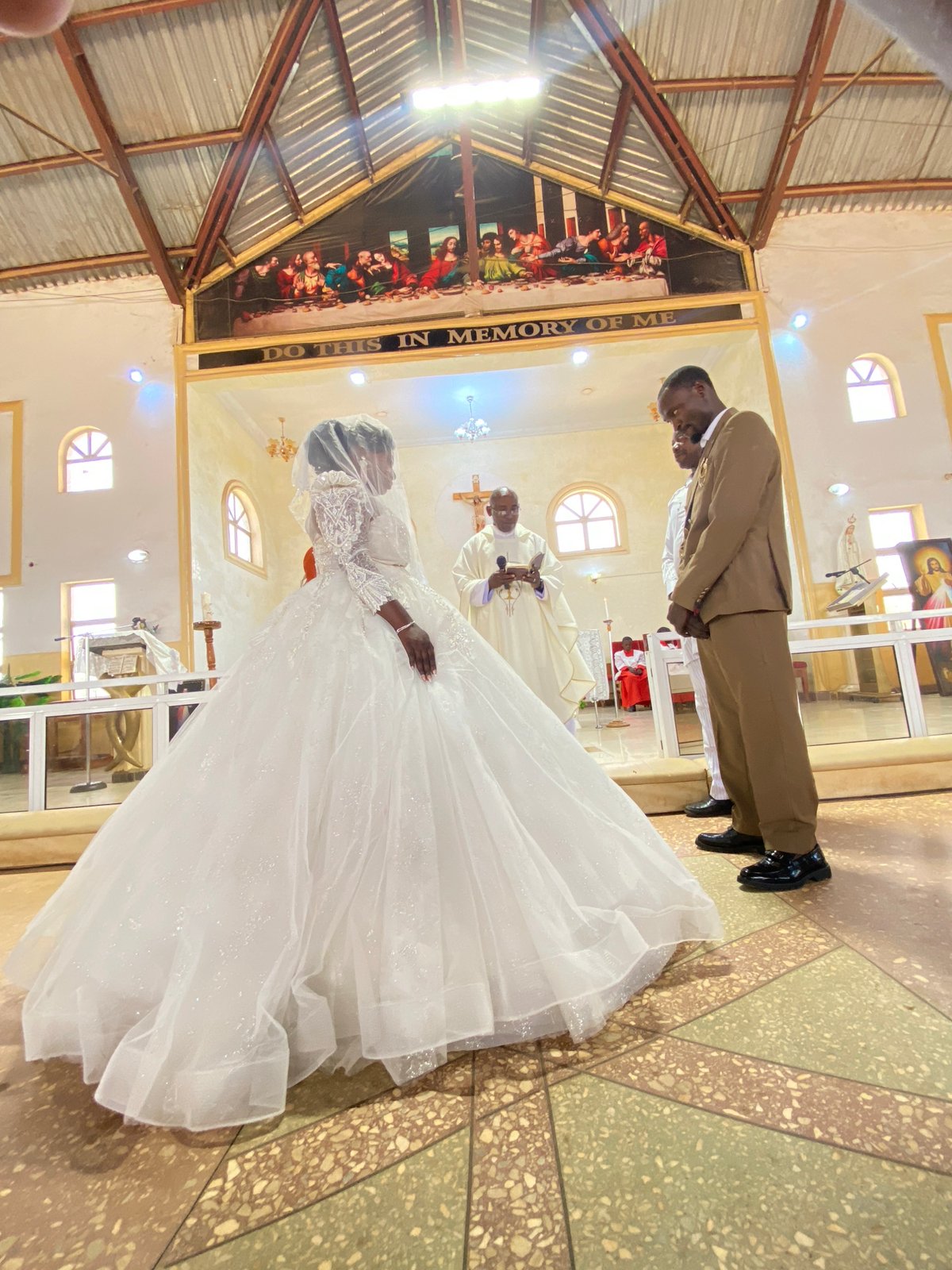 Wedding ceremony held at church in Vom, Nigeria