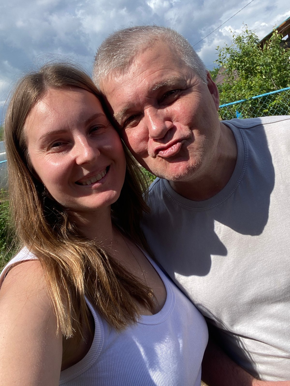 Family enjoys summer morning activities in Chaikovsky, Russia