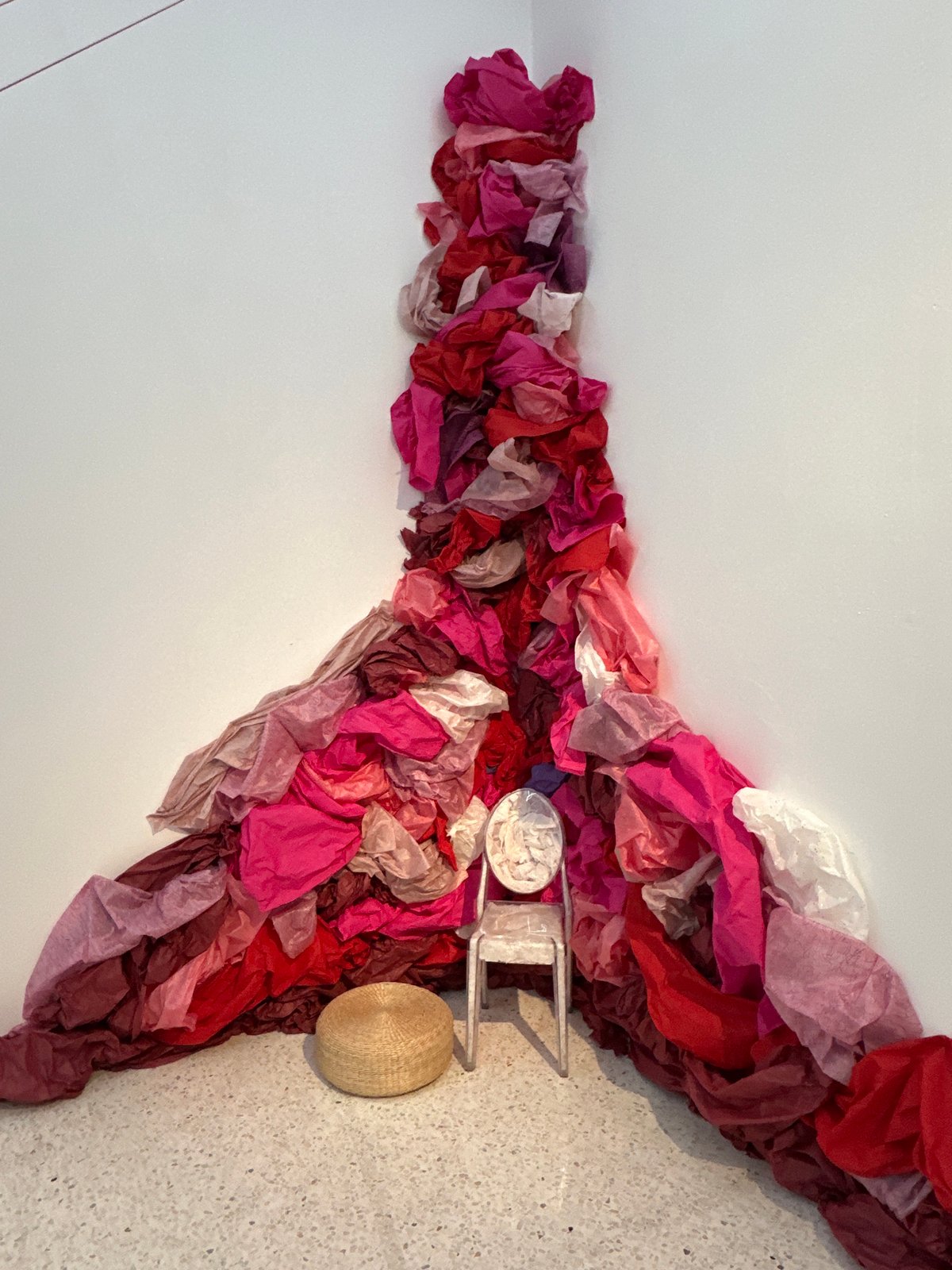 Art gallery displays colorful abstract works in Banan, China