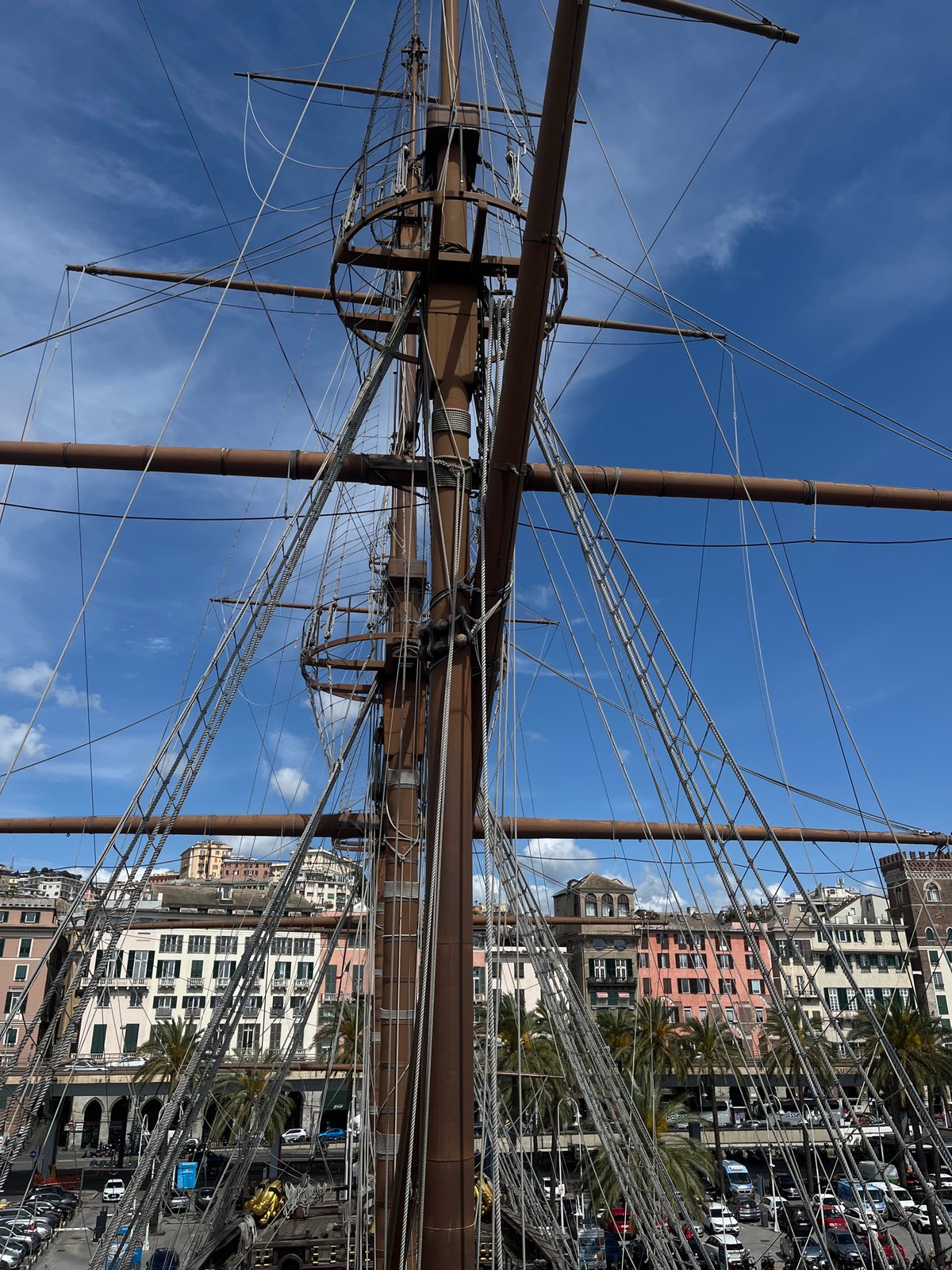 Tall ship spotted docked at Genoa port