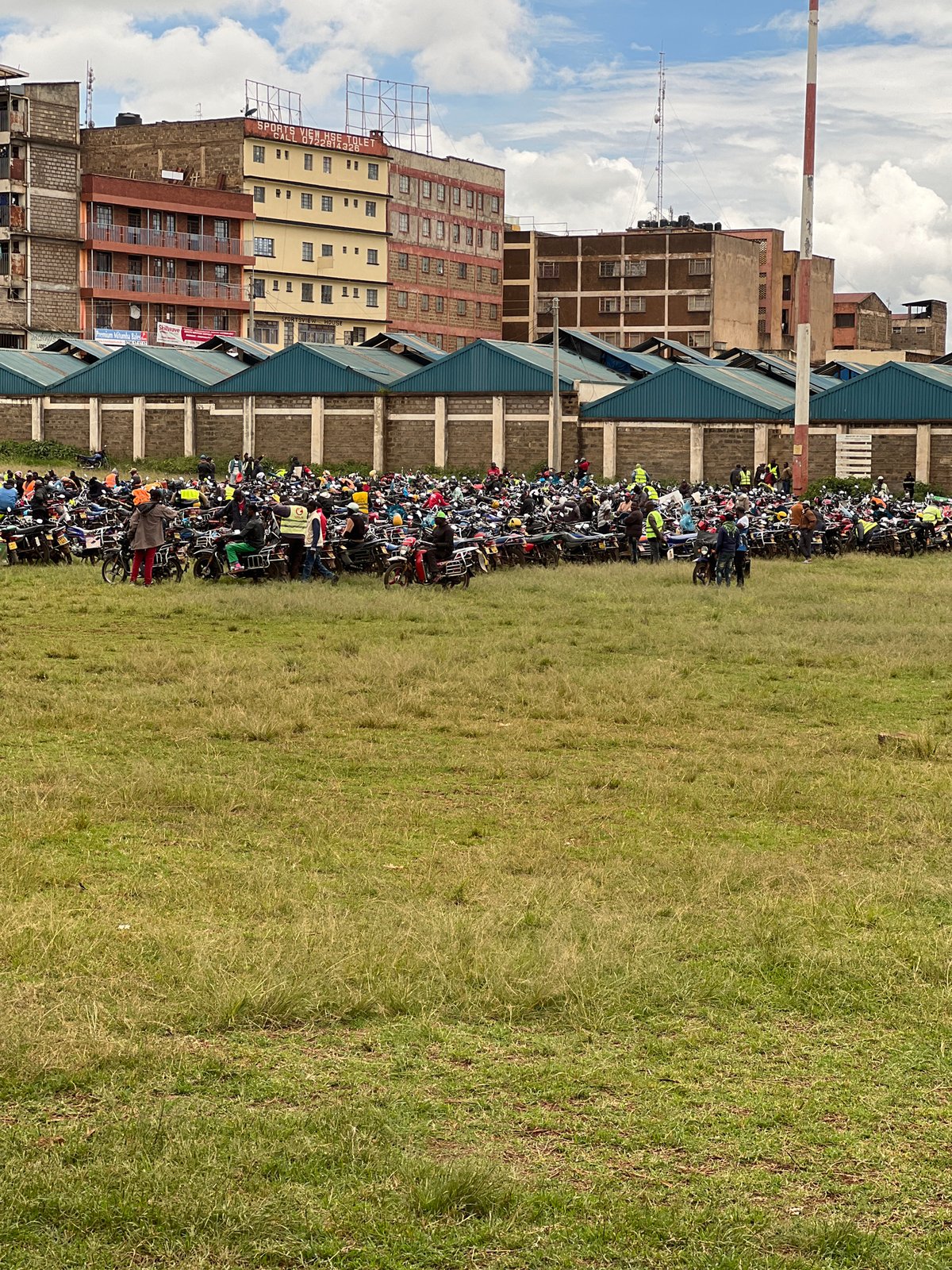 Motorcyclist gathering and tea processing activity observed in Nyeri