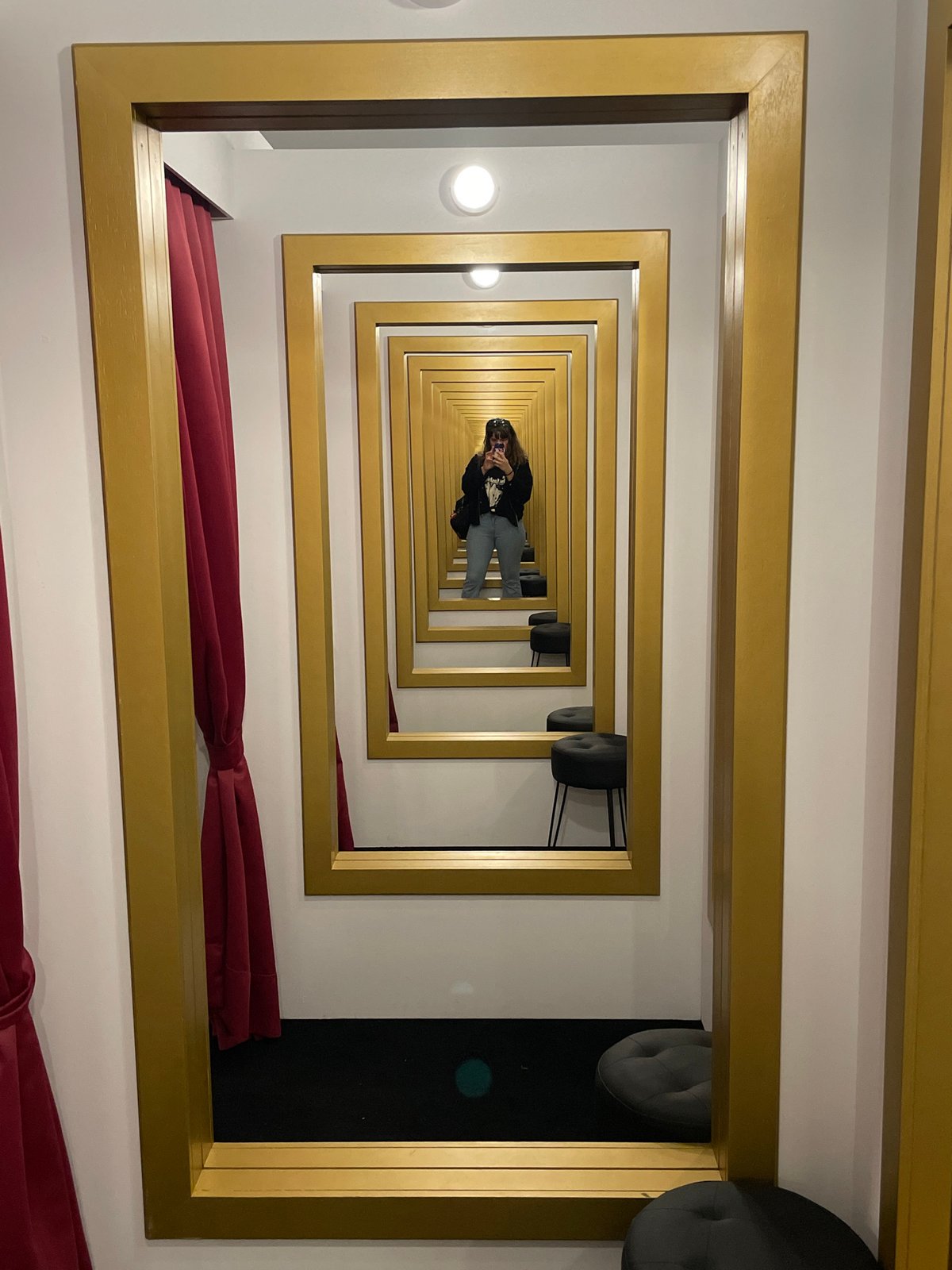 Visitor documents Barcelona museum exhibits and interactive installations