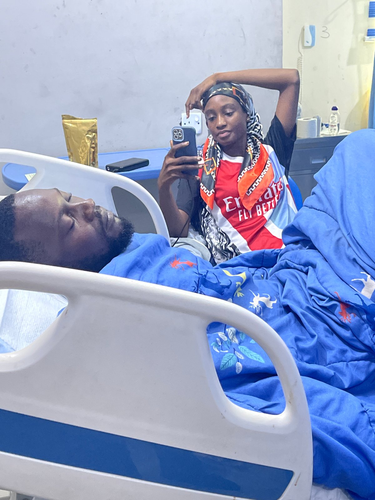 Hospital visit and outdoor moment in Abuja, Nigeria