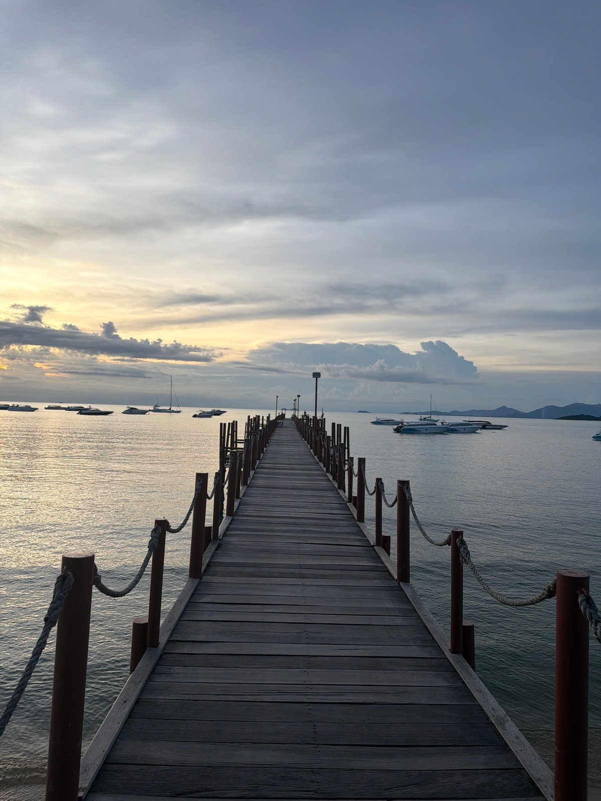 Baan Bang Rak beach and pier, from midday to sunset